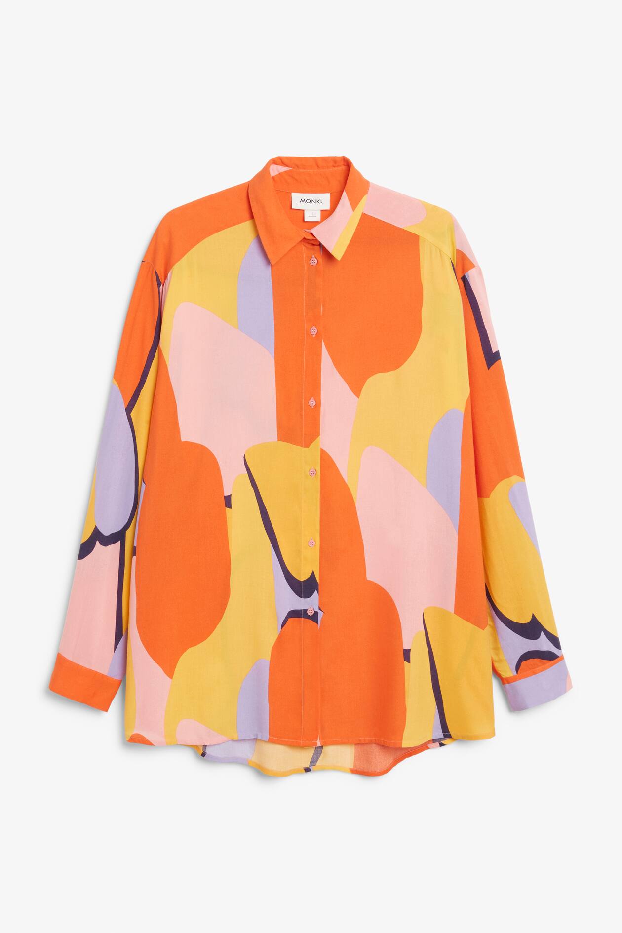 Oversize patterned button-up shirt - Multi colour - Ladies | H&M GB
