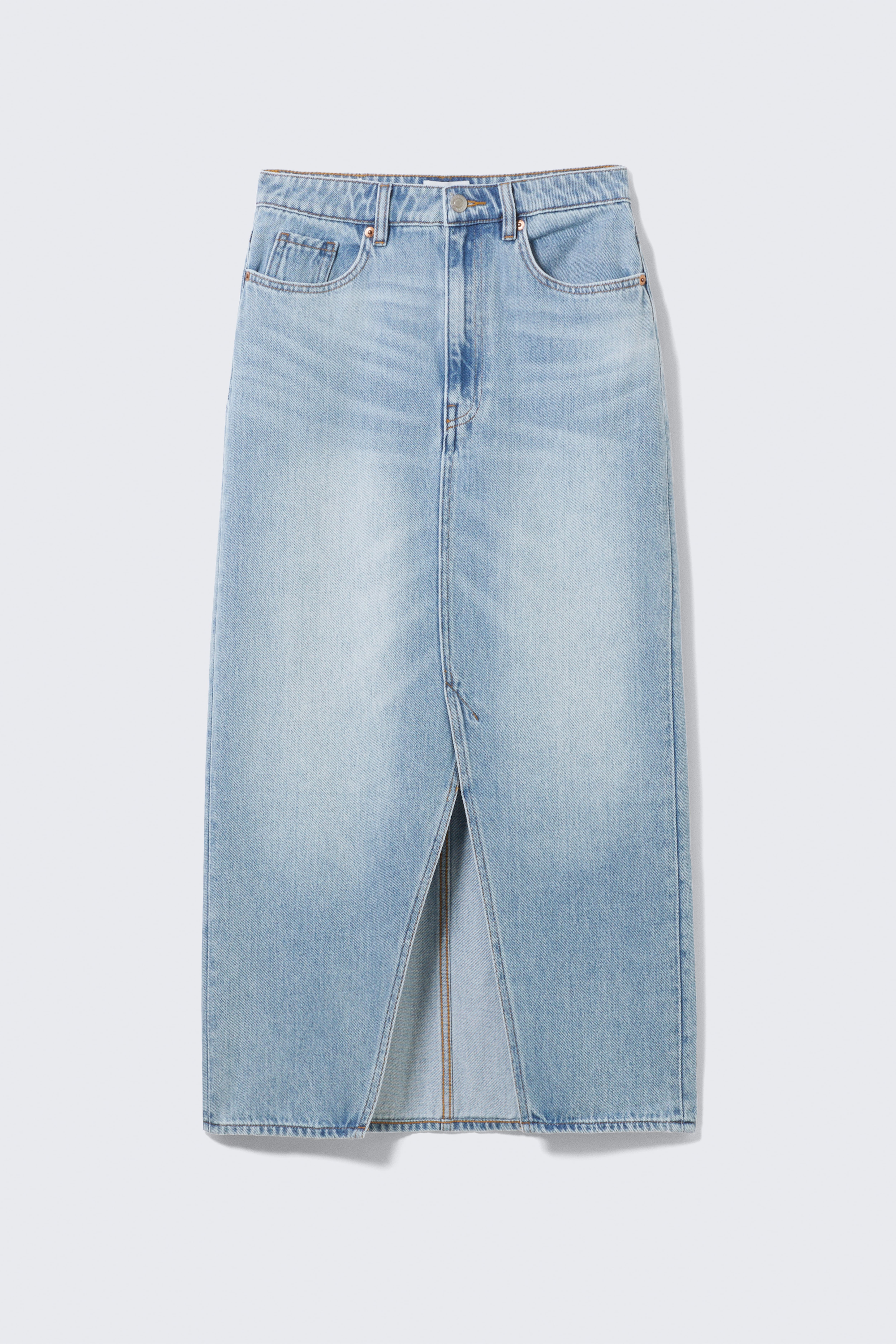 Midi denim skirt - Fresh Blue - Light Blue/Mountain Blue