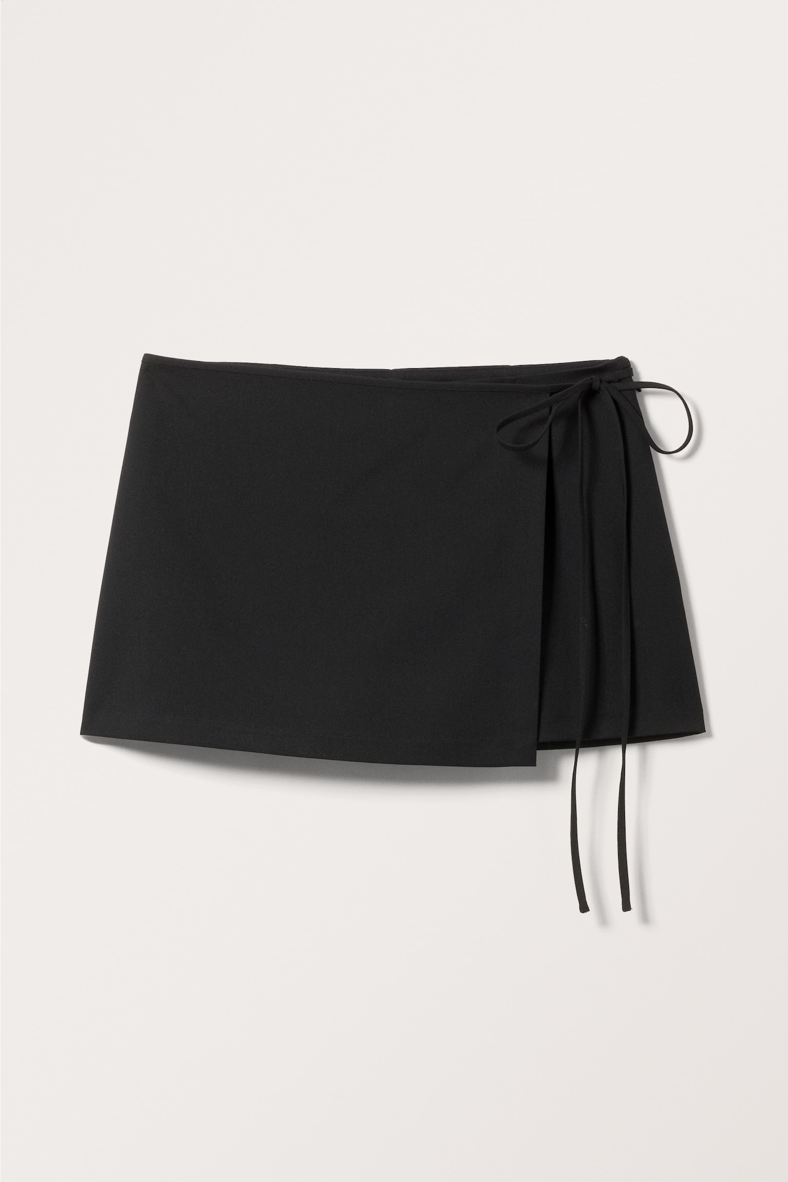 Mini Wrap Skort - Black/Dark Grey - 3