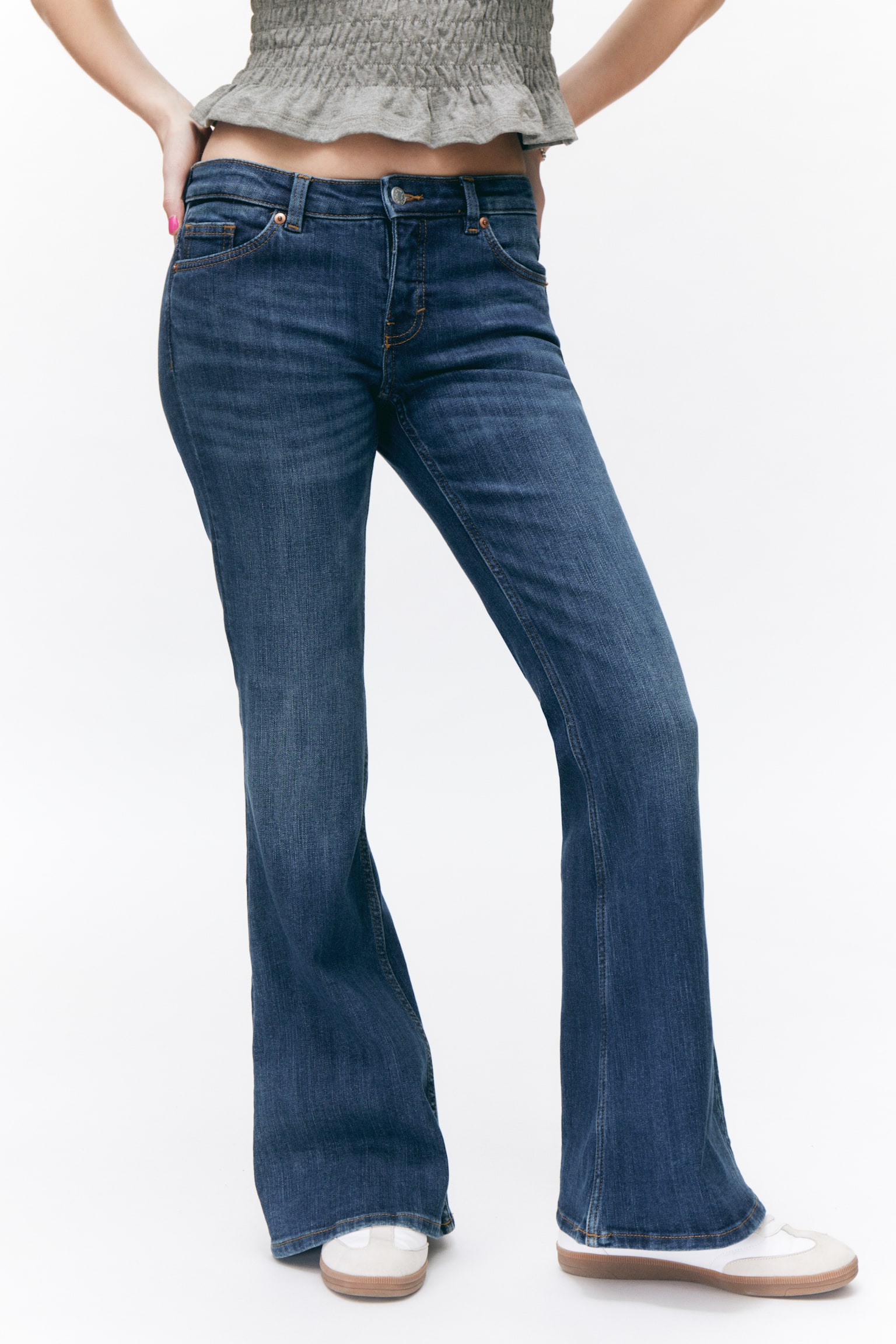 Katsumi Low Waist Flared Jeans - Ocean Blue/Concrete Grey/Space Blue/Nikki Blue/Washed Black - 7