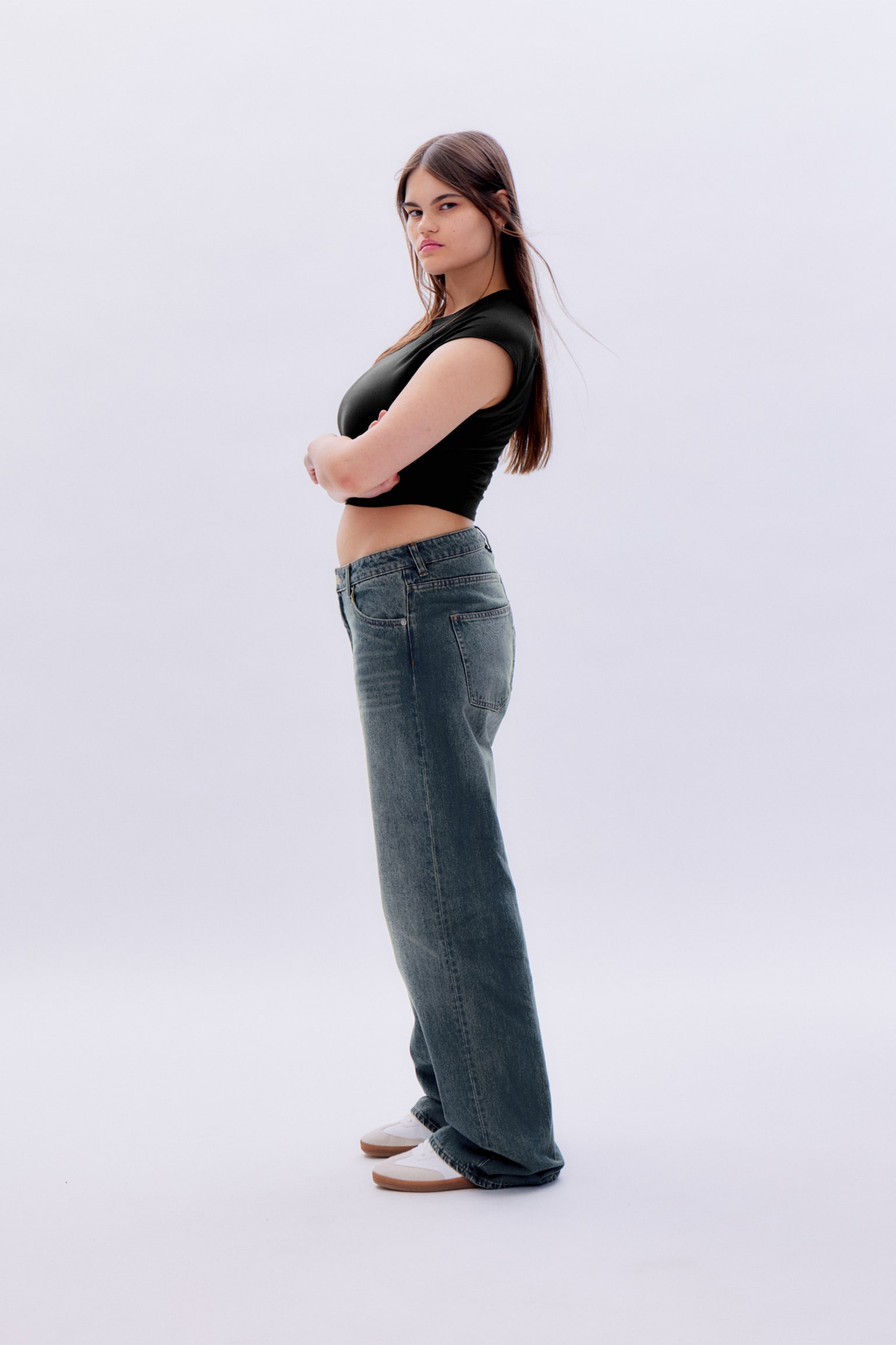 Naoki Low Loose Jeans - Nikki Blue - 9