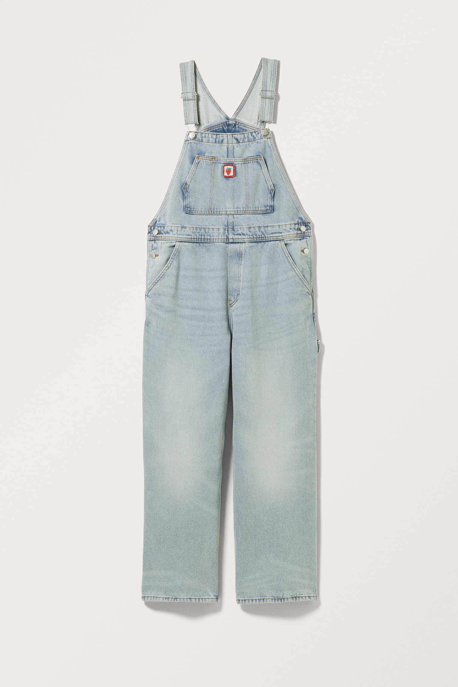 Embroidered Denim Dungarees - Space Blue/Kaylin Blue - 2