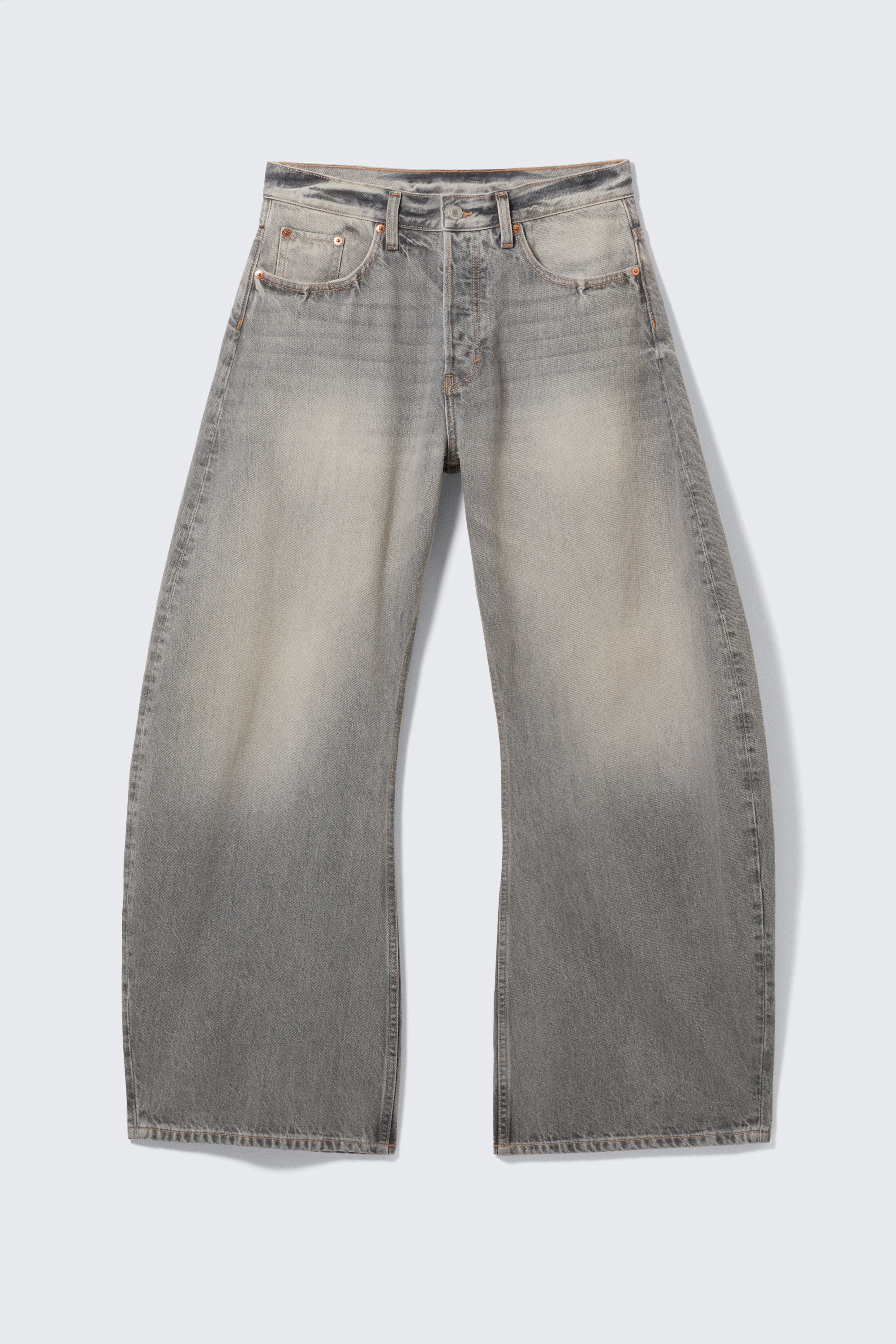 Solera Loose Barrel Jeans - Каньон сиво - Средно сиво