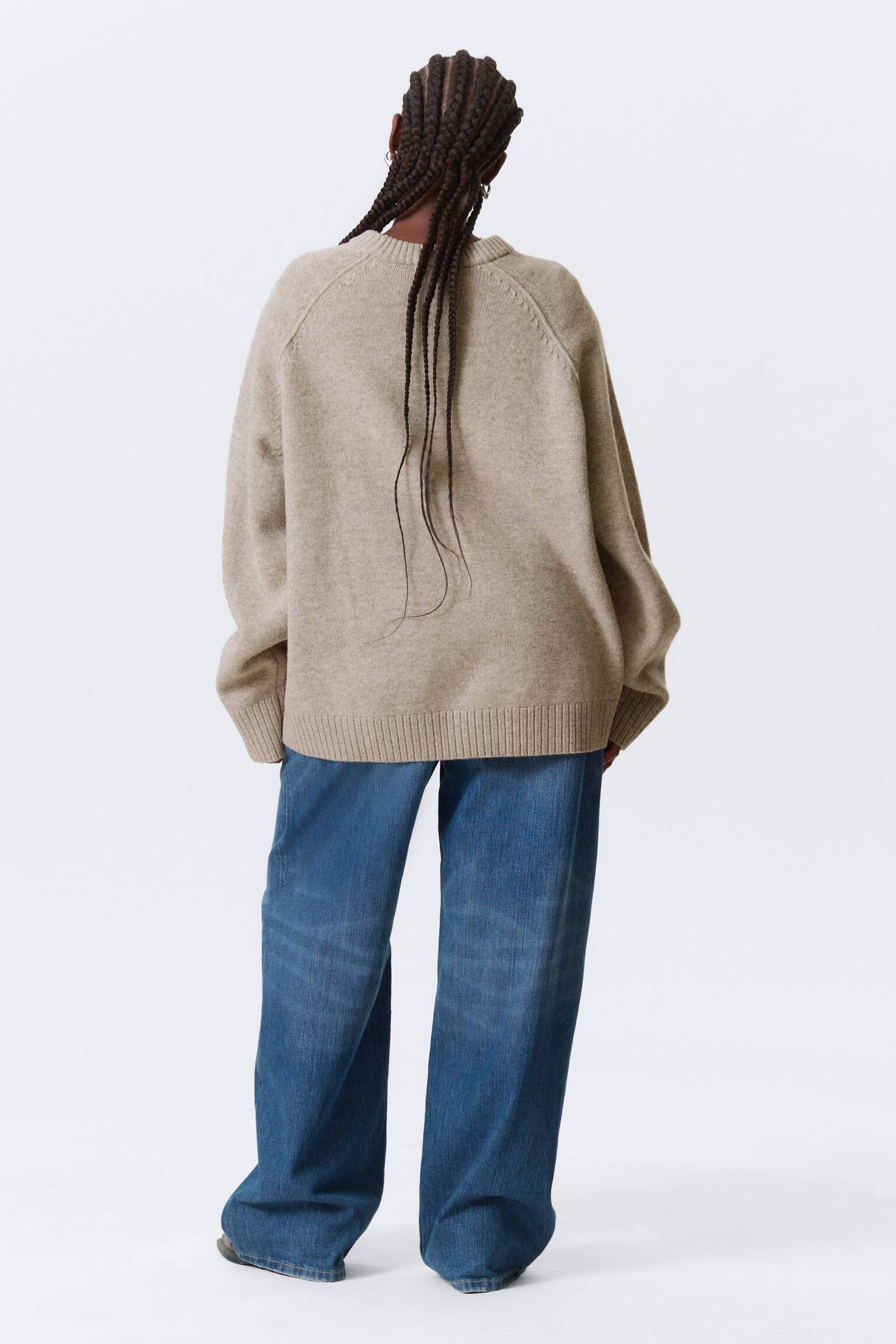 Pullover in lana - Mélange chiaro - 4