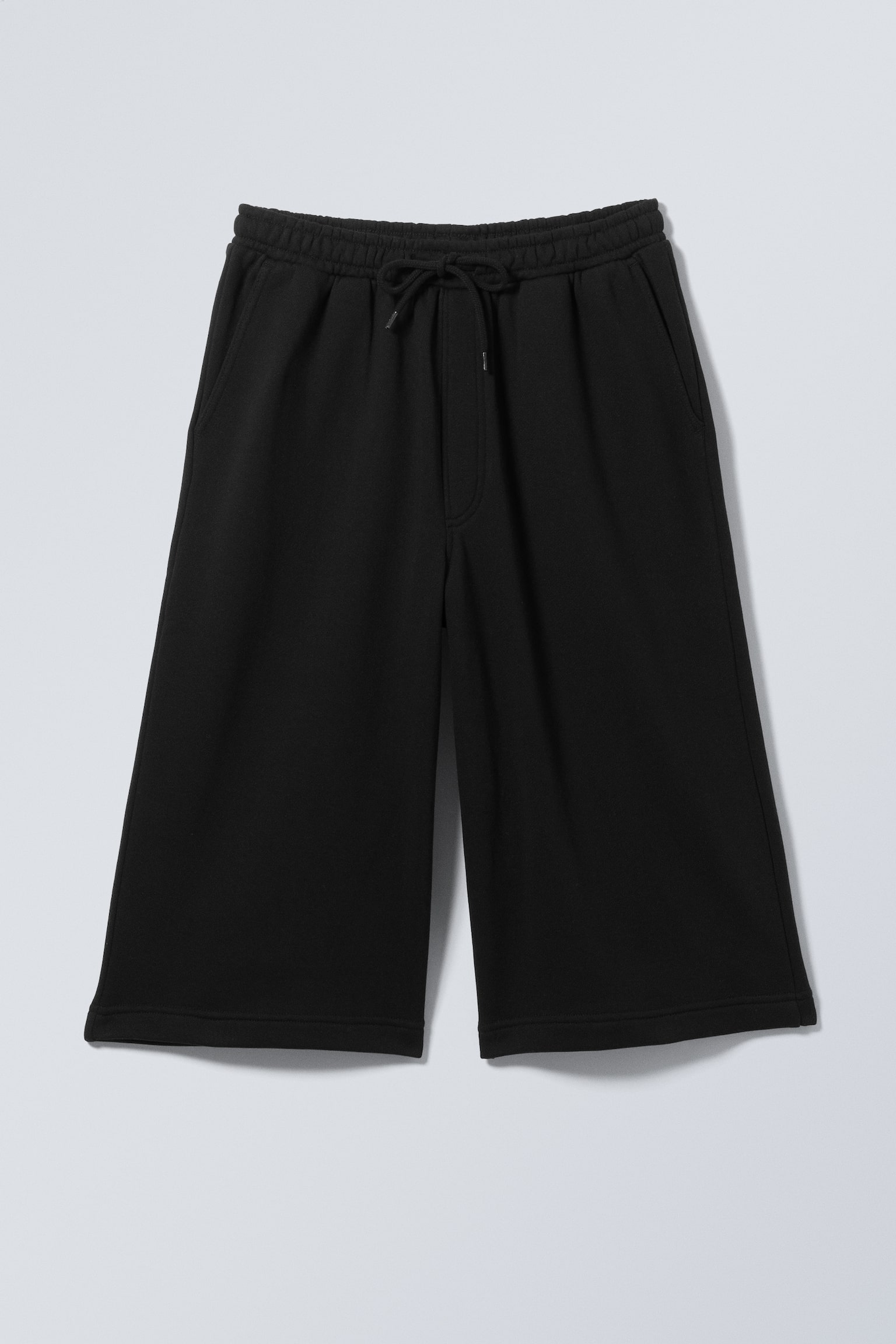 Astro Loose Terry Shorts - Black/Grey Melange - 2