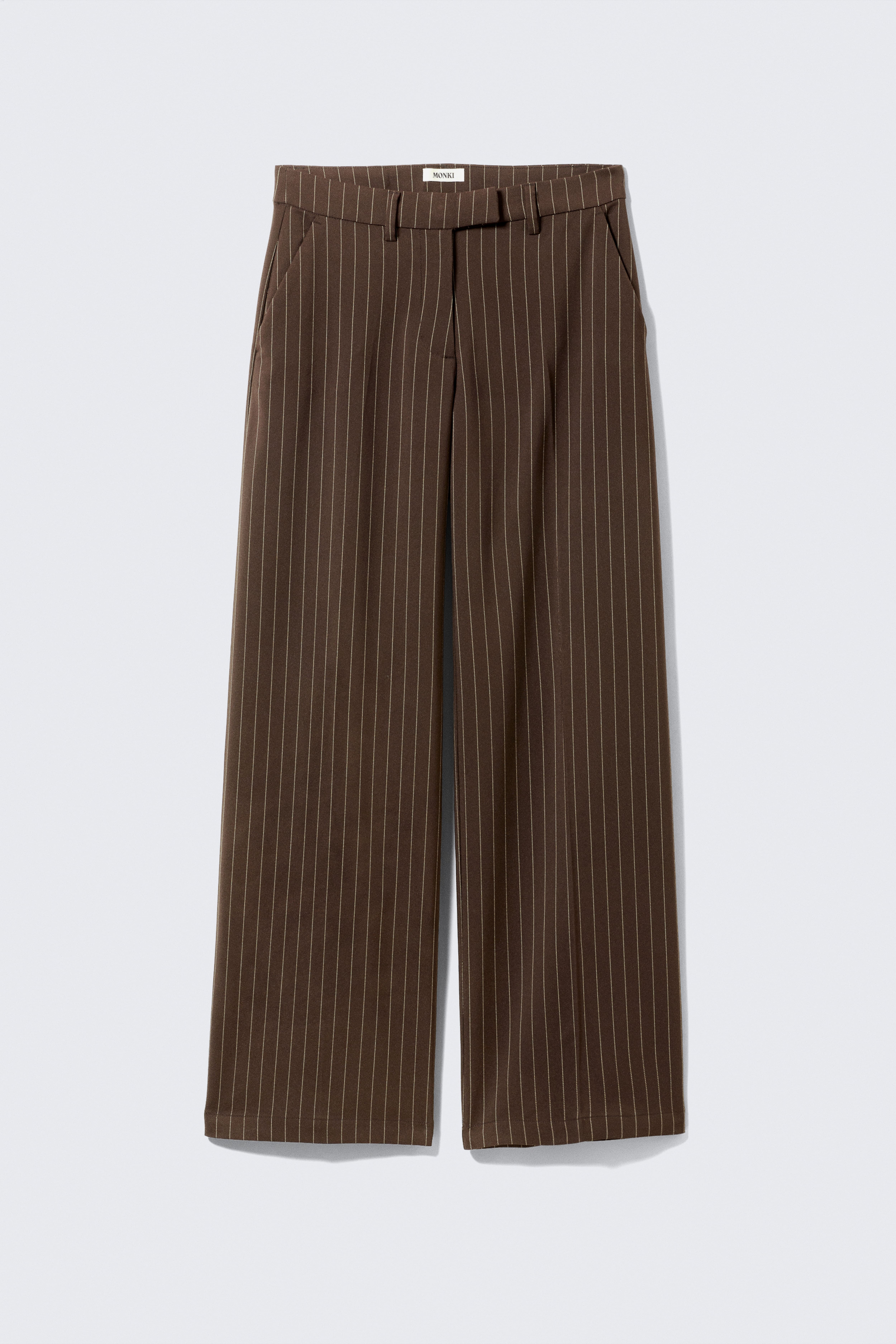 Pantaloni sartoriali a vita bassa - Brown Pinstripe/Nero/Nero/Grigio mélange a righe/Mole a righe/Grigio scuro - Righe glitter