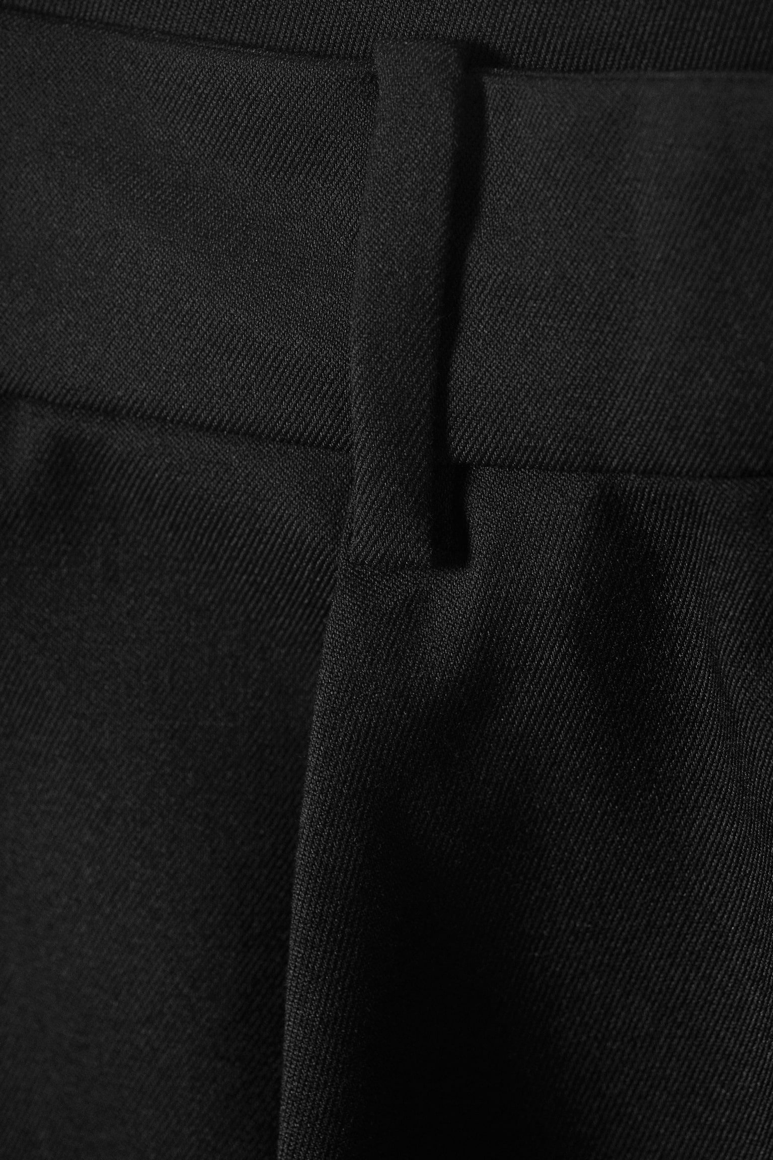 Locker sitzende Anzughose mit Barrel-Bein - Schwarz/Dunkelgrau-Melange gestreift - 7