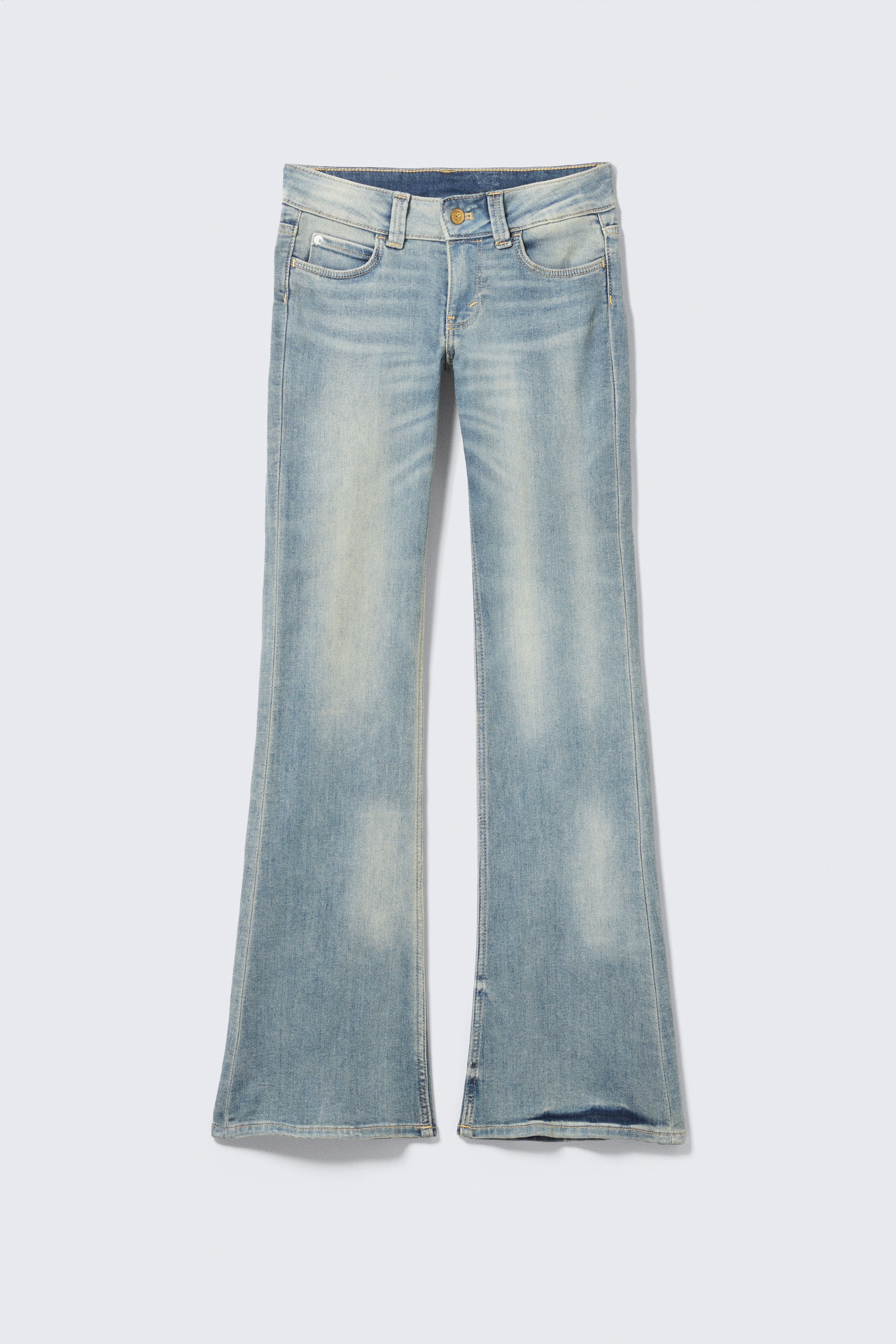 Jeans Booty Bei bootcut skinny a vita bassa - Cloudy Blue - Blu medio/Azzurro/Star Blue – Blu scuro/Blue Spray - Blu scuro/Azzurro/Lavaggio nero/Spray nero