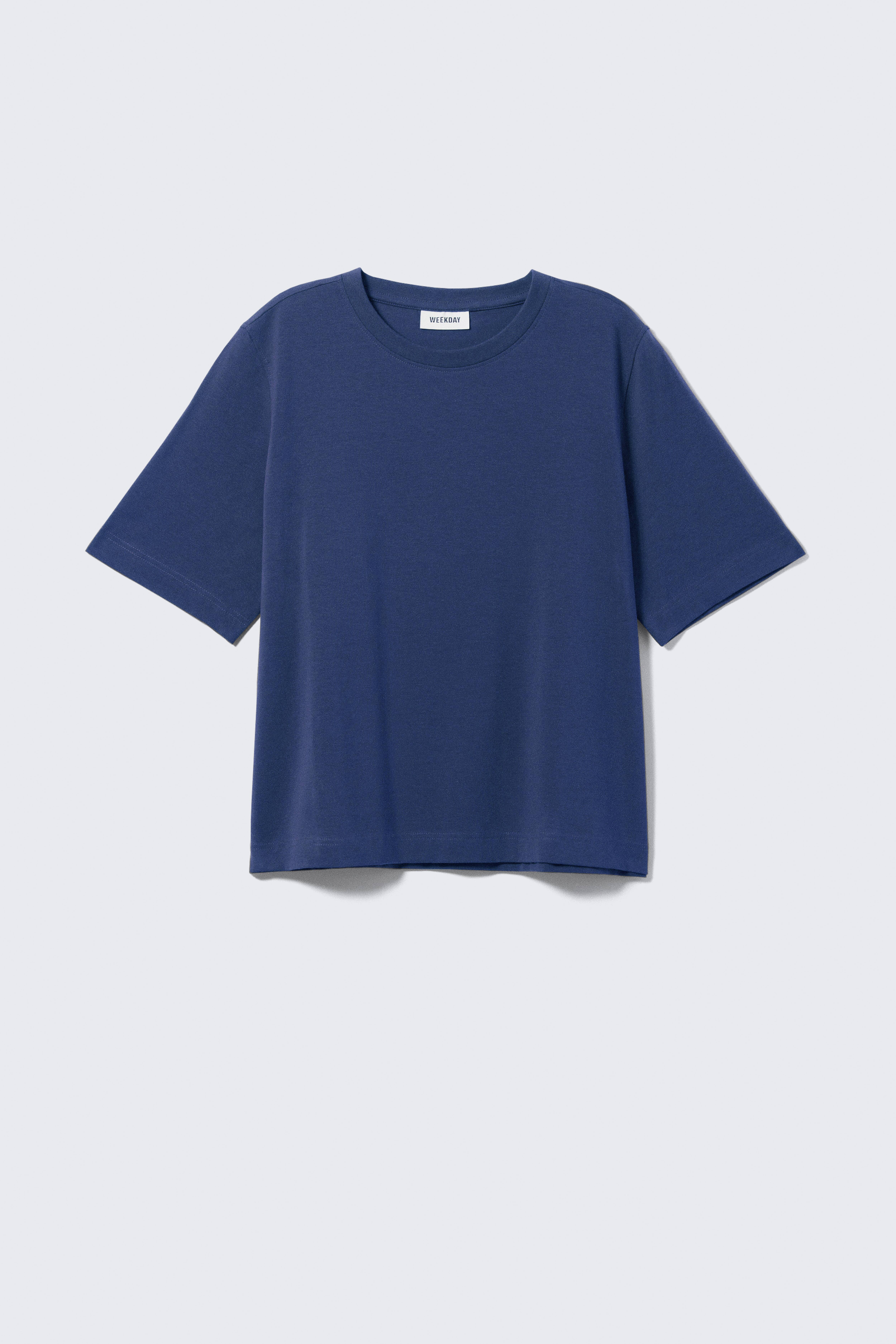 Perfect Boxy T-shirt - Donkerblauw/Zwart/Wit