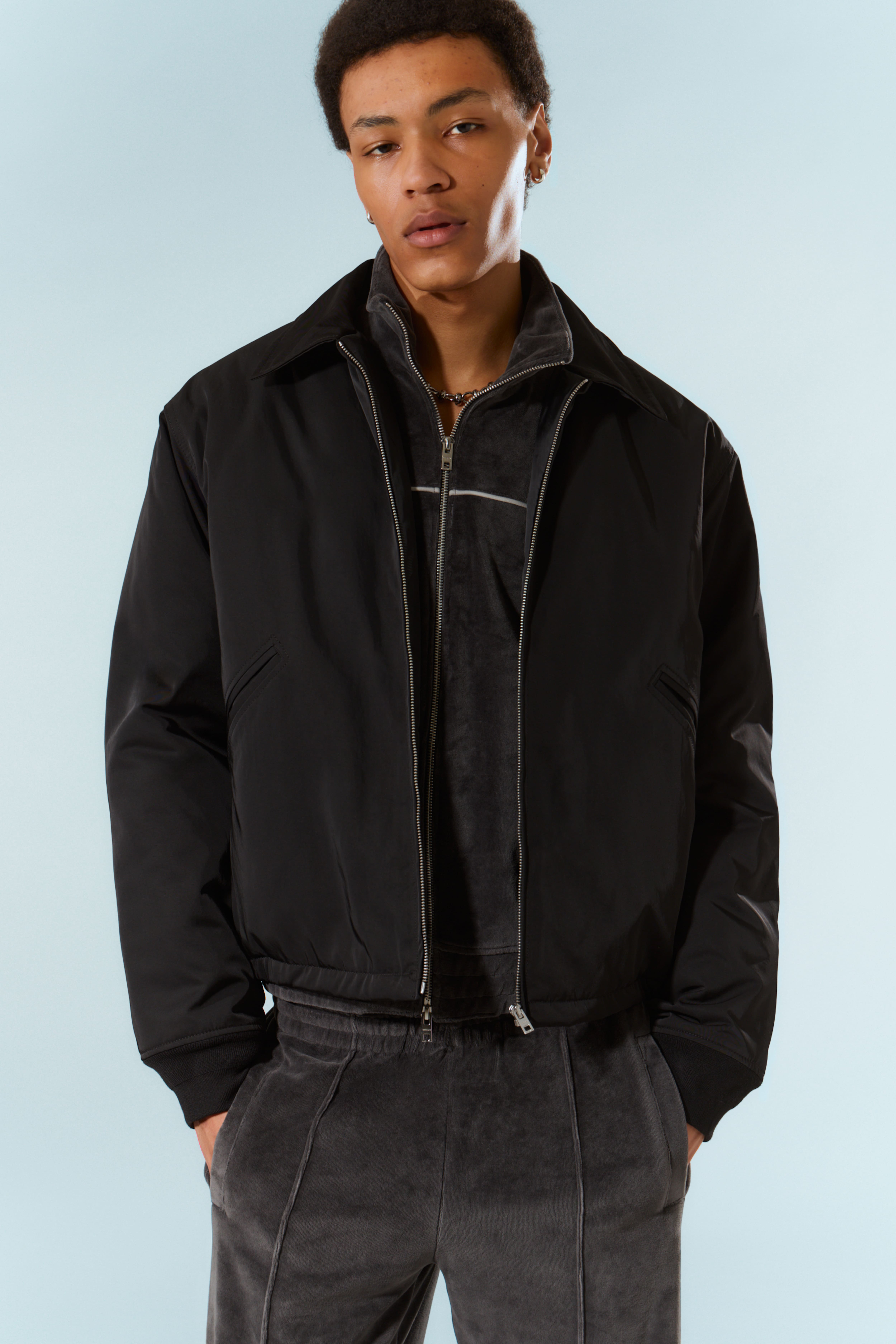 Giacca zip - Nero