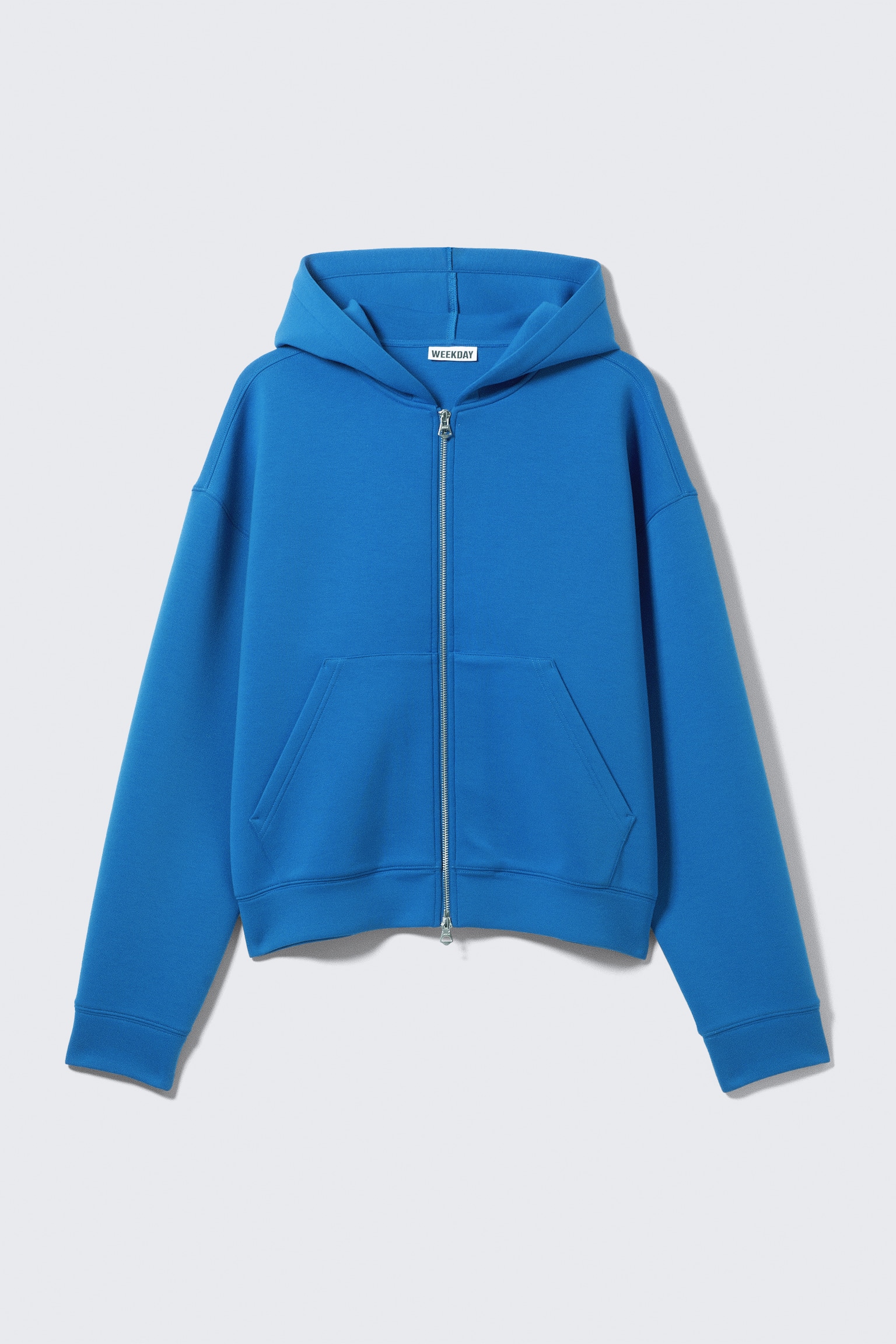Scuba-Kapuzenpullover mit Reißverschluss Simon - Leuchtendes Blau/Hellgrau meliert/Dunkelblau/Schwarz/Graumeliert/Dunkelbraun/Dunkelgrau meliert - 2