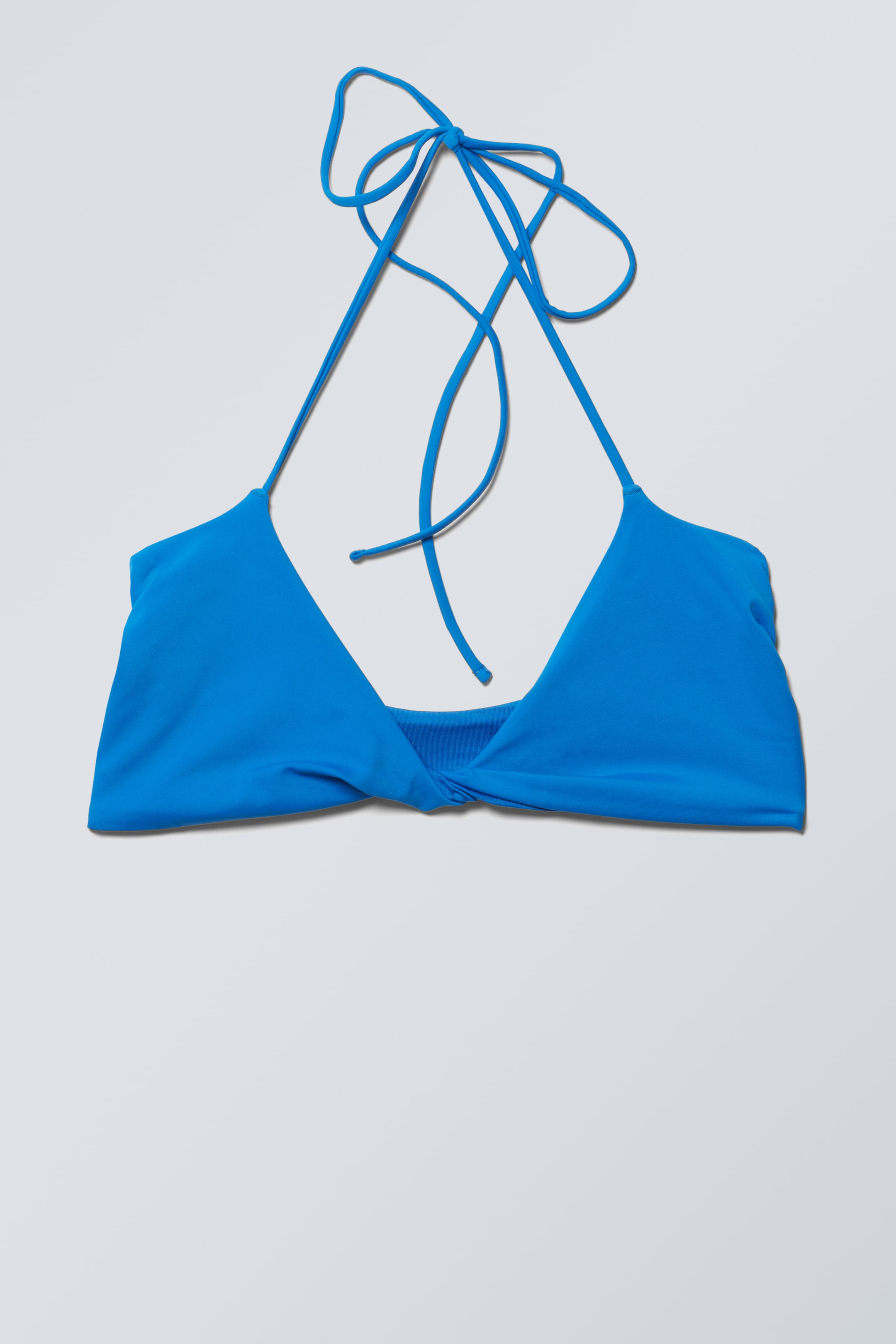 Turn Halter Bikini Top - Bright Blue - Ladies | H&M GB