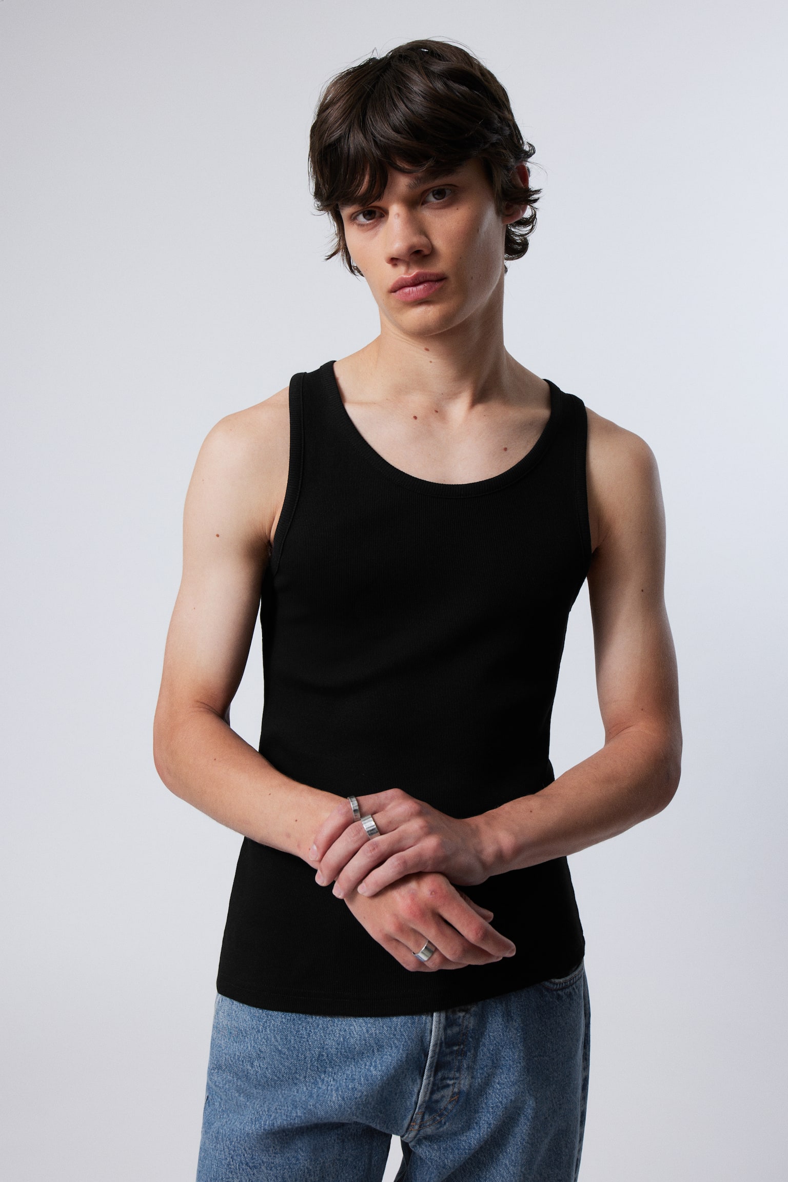 Standard Tank Top - Black/White/Dark Grey - 4