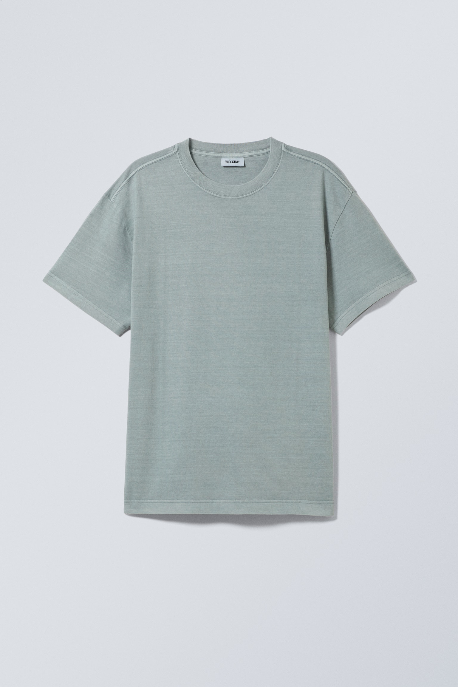 Oversized Heavyweight T-shirt - Washed Grey/Blue/White/Black/Grey/Off Black/Dusty Grey/Dark Blue/Dark Khaki Green/Ultraviolet/Light Khaki Green/Light Dusty Grey/Beige/Dark Brown/Dark Blue - 2