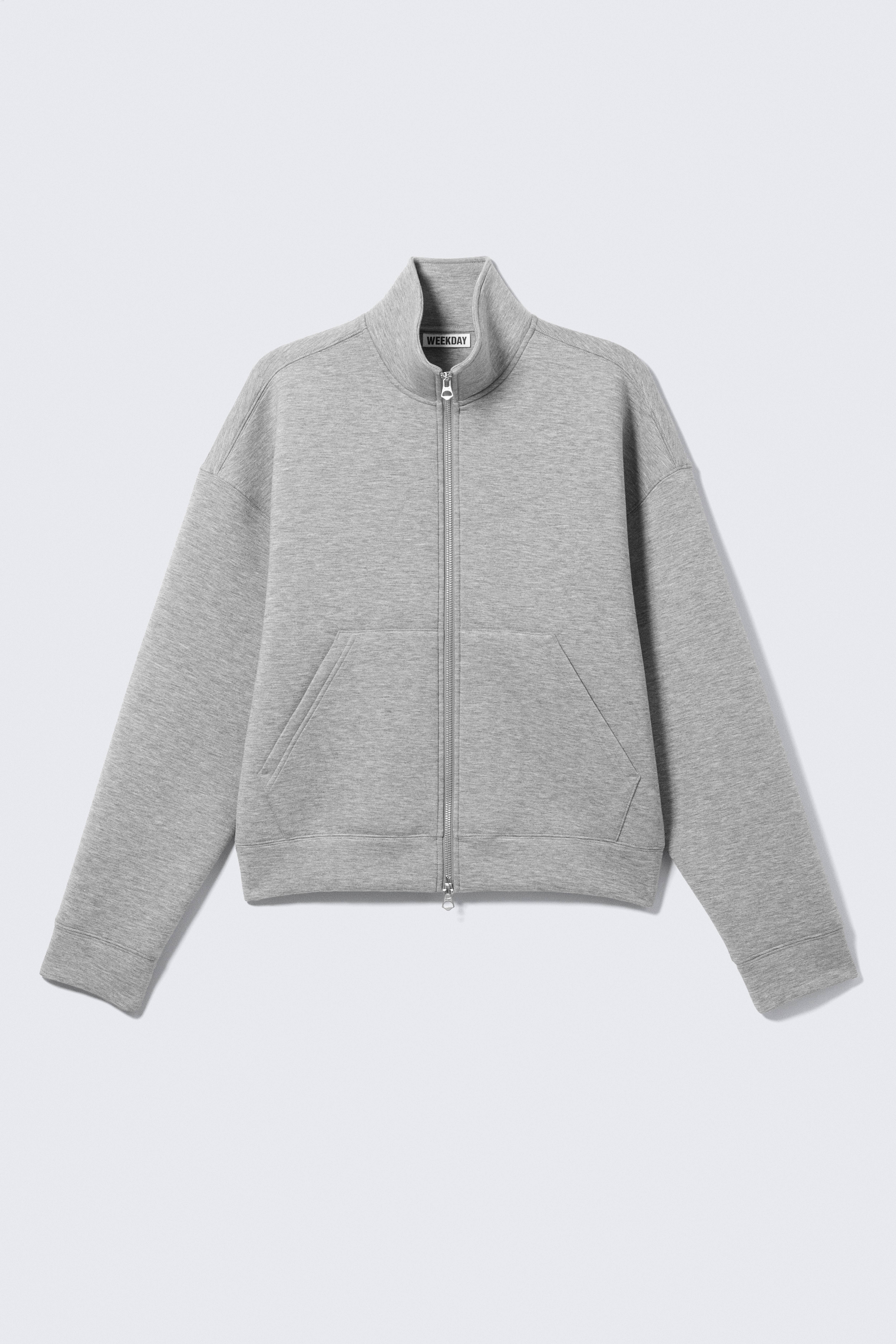 Vetoketjullinen Simon-collegepaita - Meleerattu harmaa