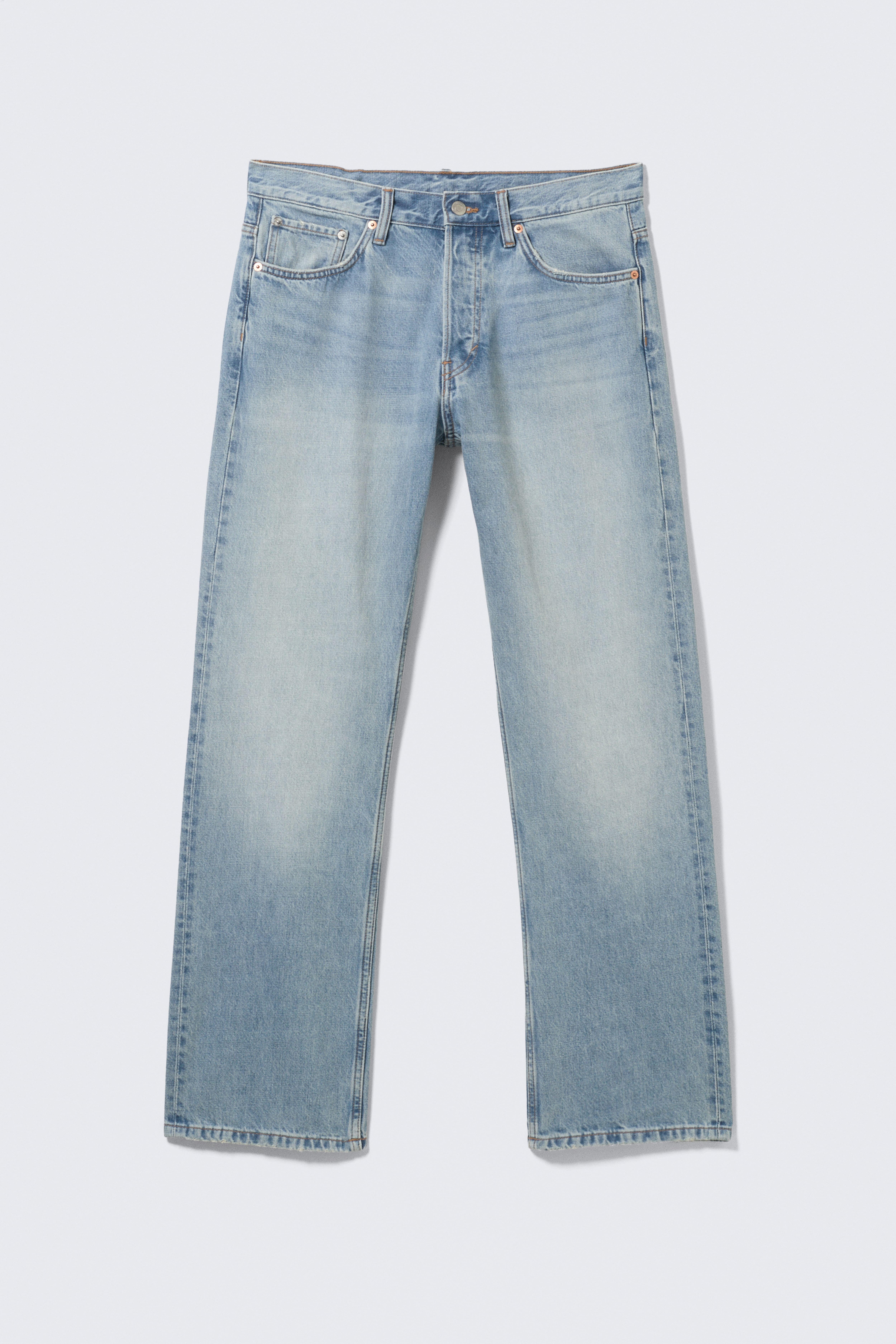 Blugi Meteor cu talie joasă și croială relaxată, cu picior drept - Kimberley Blue - Albastru mediu/Spălare Neagră - Negru/Board Blue - Albastru Mediu/Dusky Black - Negru