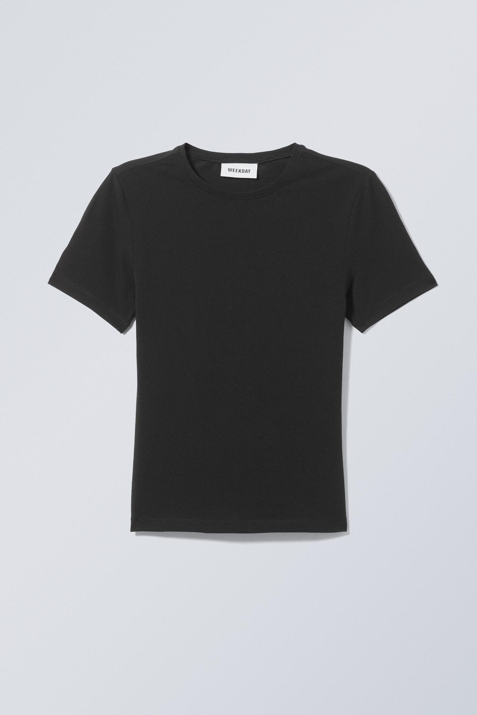 Slim Fitted T-shirt - Black/White/Grey - 2