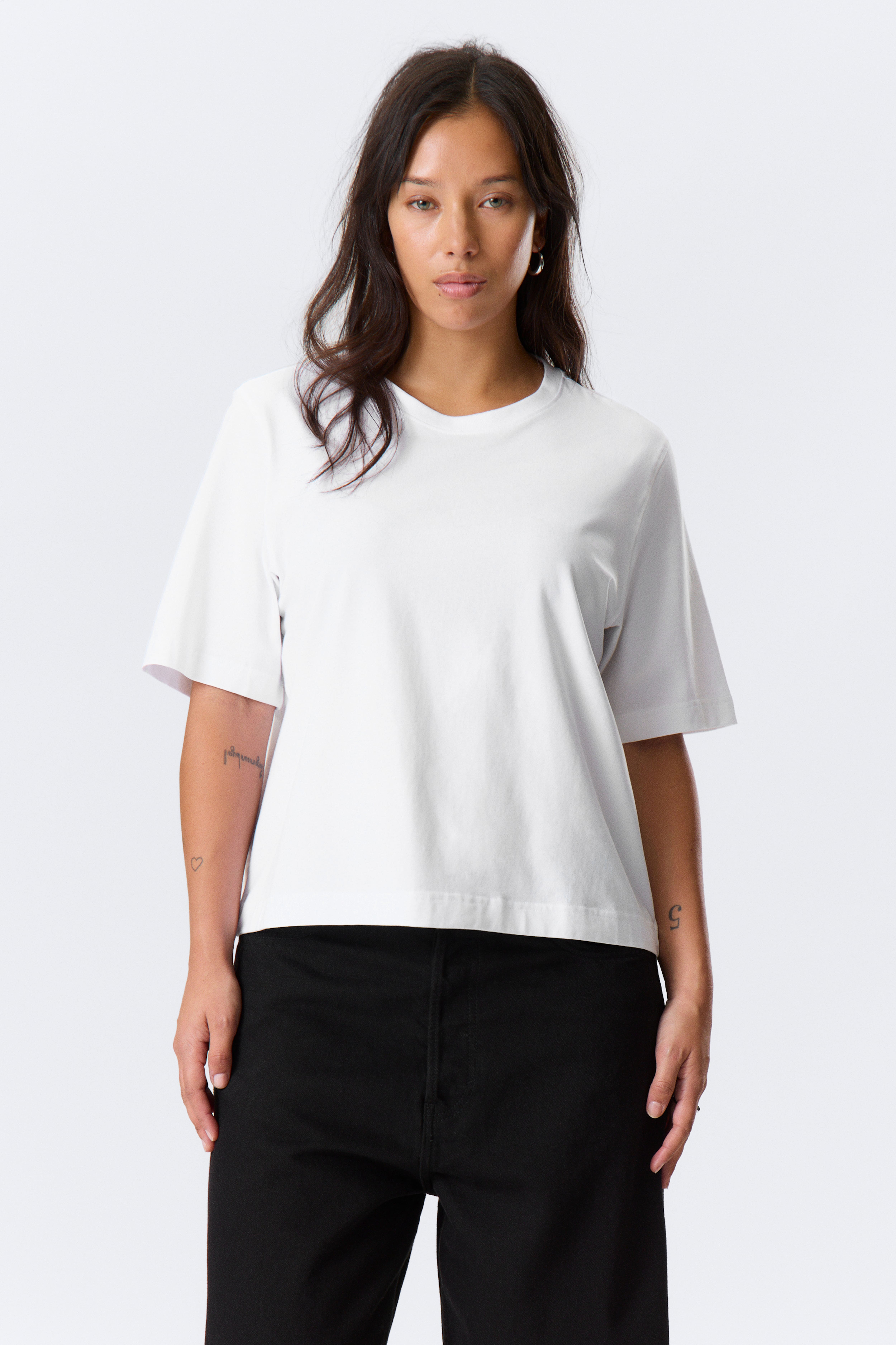 Perfect Boxy T-shirt - White/Black