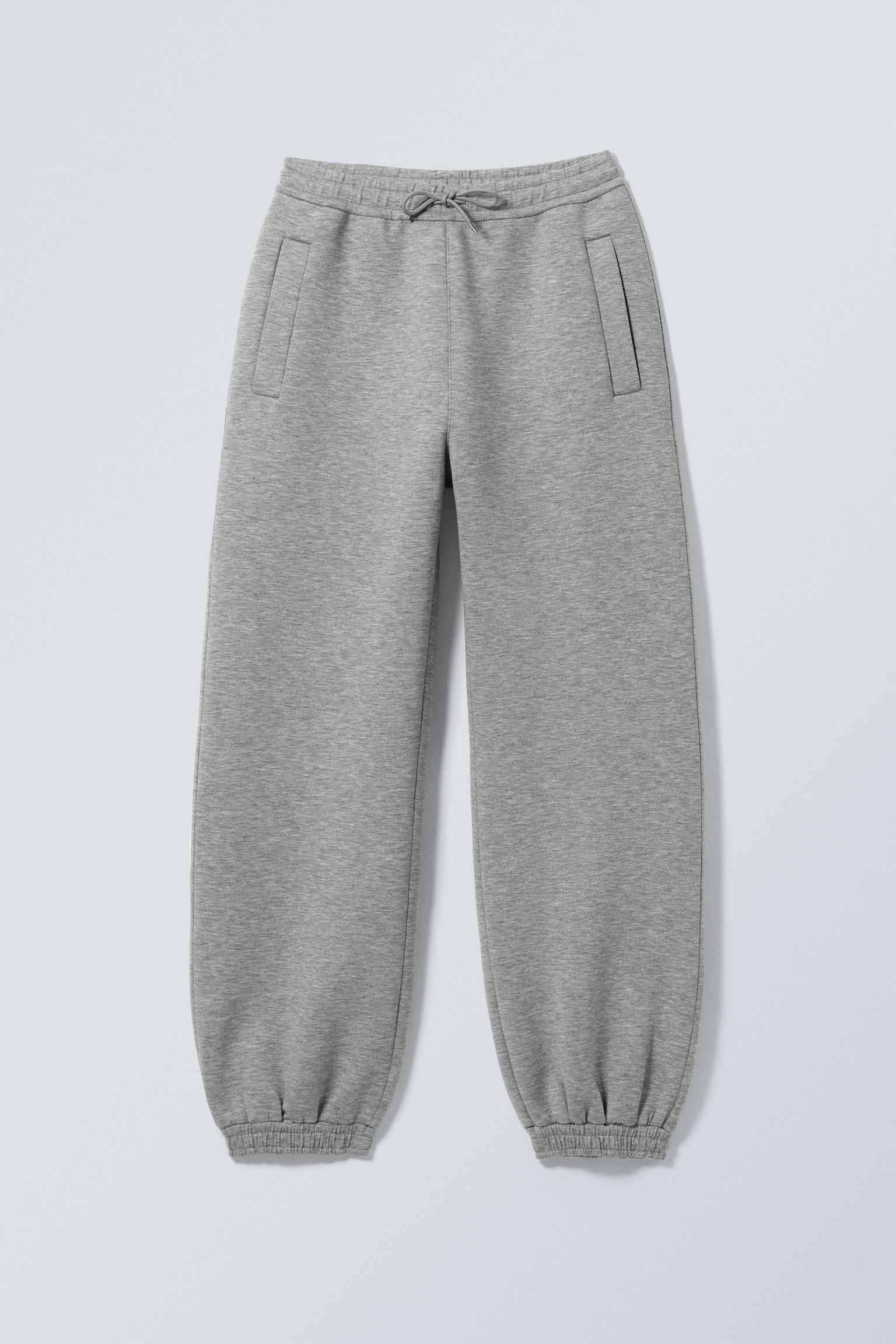 Simon Scuba Sweatpants - Grey Melange/Dusty Brown - 2