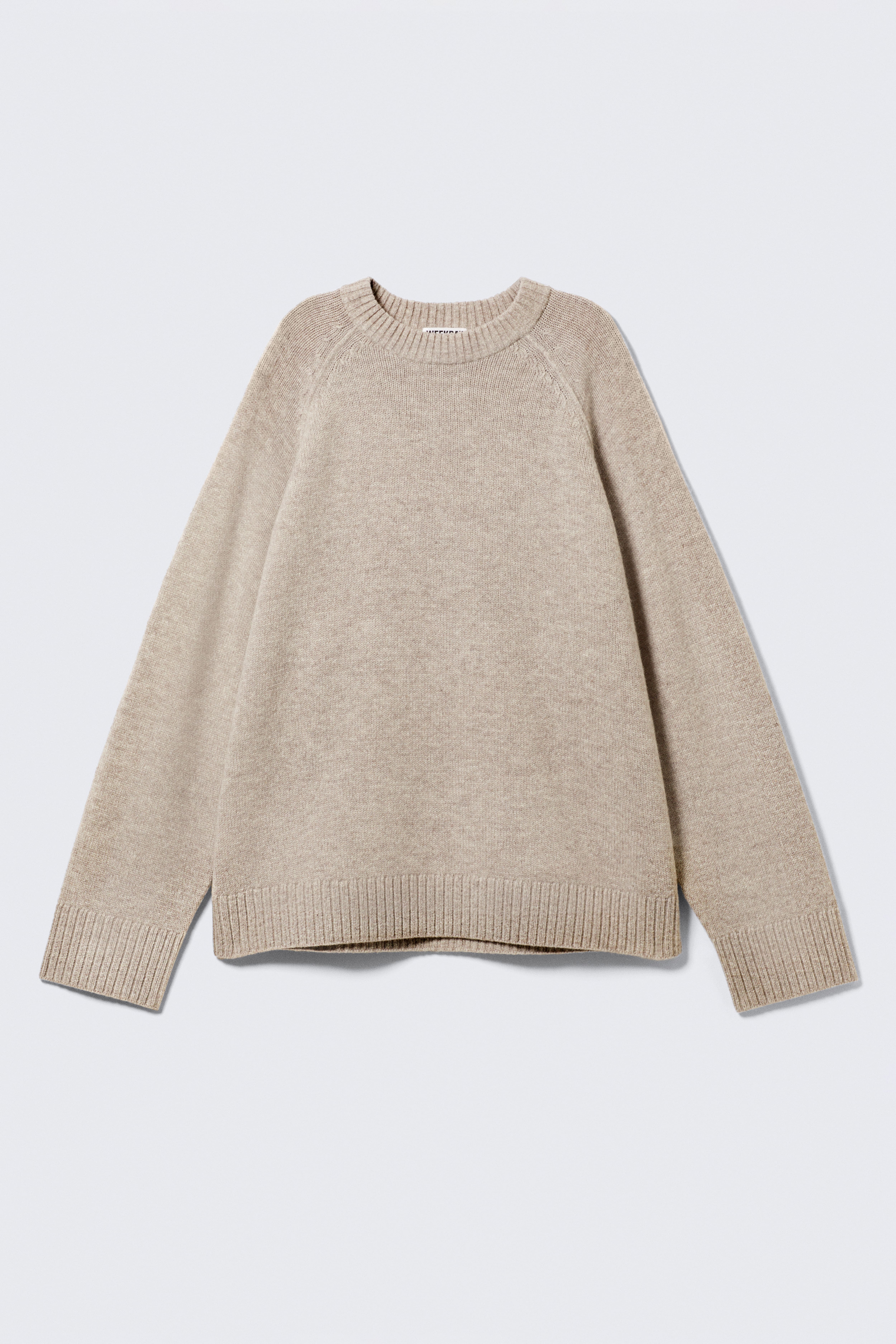 Rento villaneulepusero - Meleerattu harmaanruskea