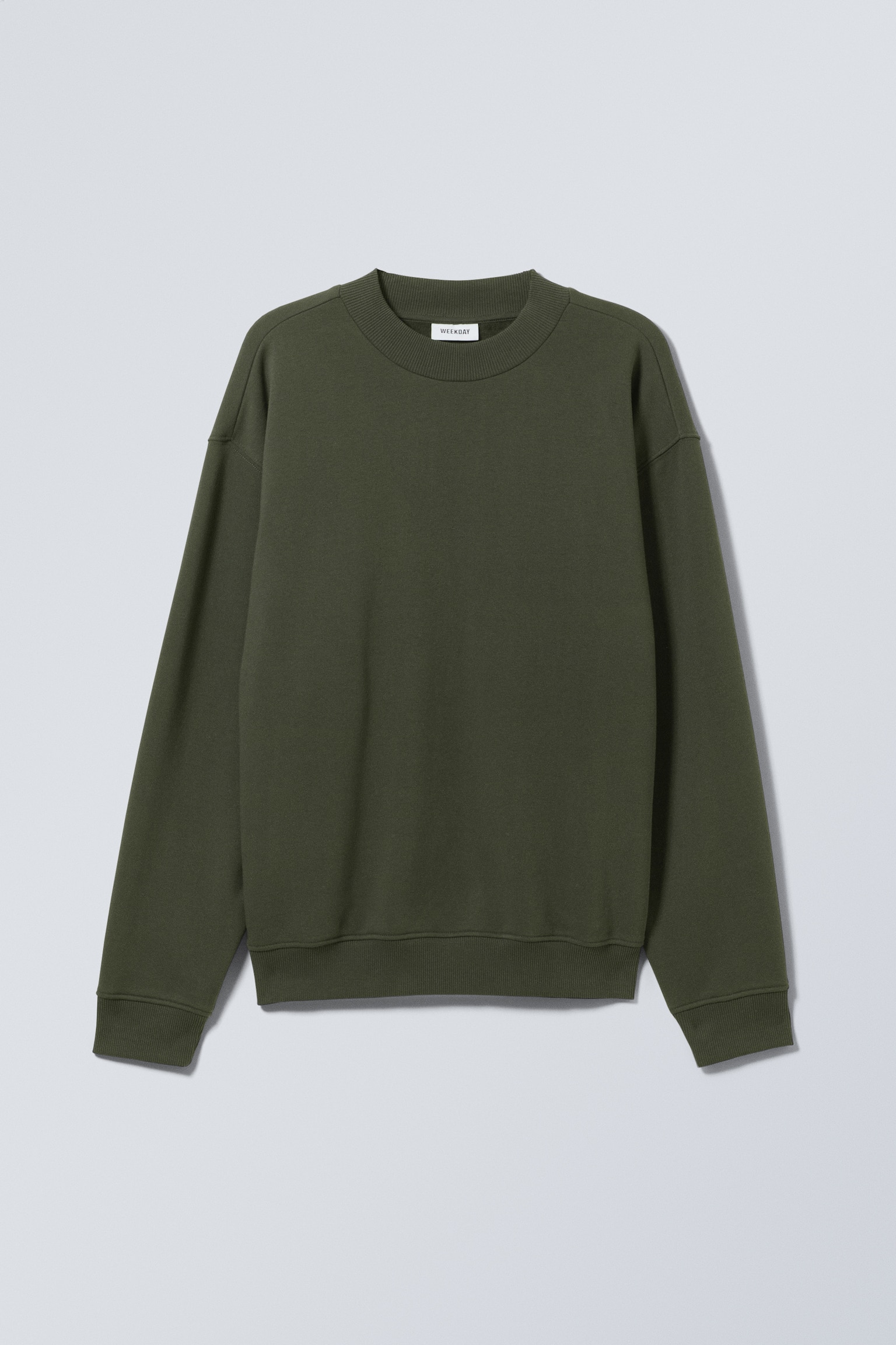 Relaxed Heavyweight Sweatshirt - Dark Khaki Green/Black/Washed Dusty Grey/Off-black/Dark Purple/Off Black - 2