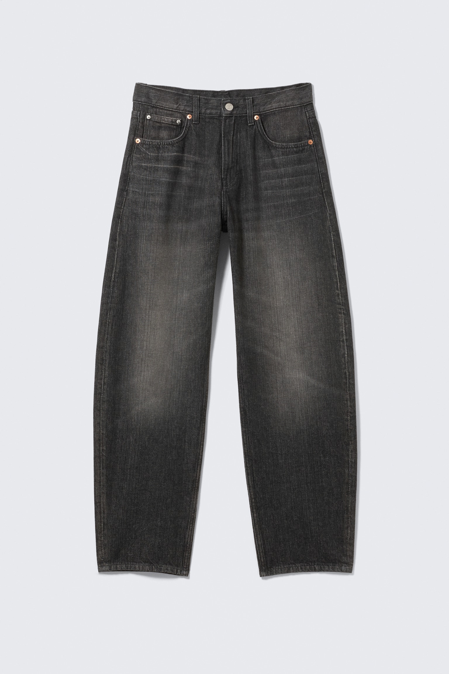 Jeans Nebula Mid-Rise Loose Barrel Leg unisex - Chelsea Black - Nero/Lavaggio blu – Blu scuro - 2