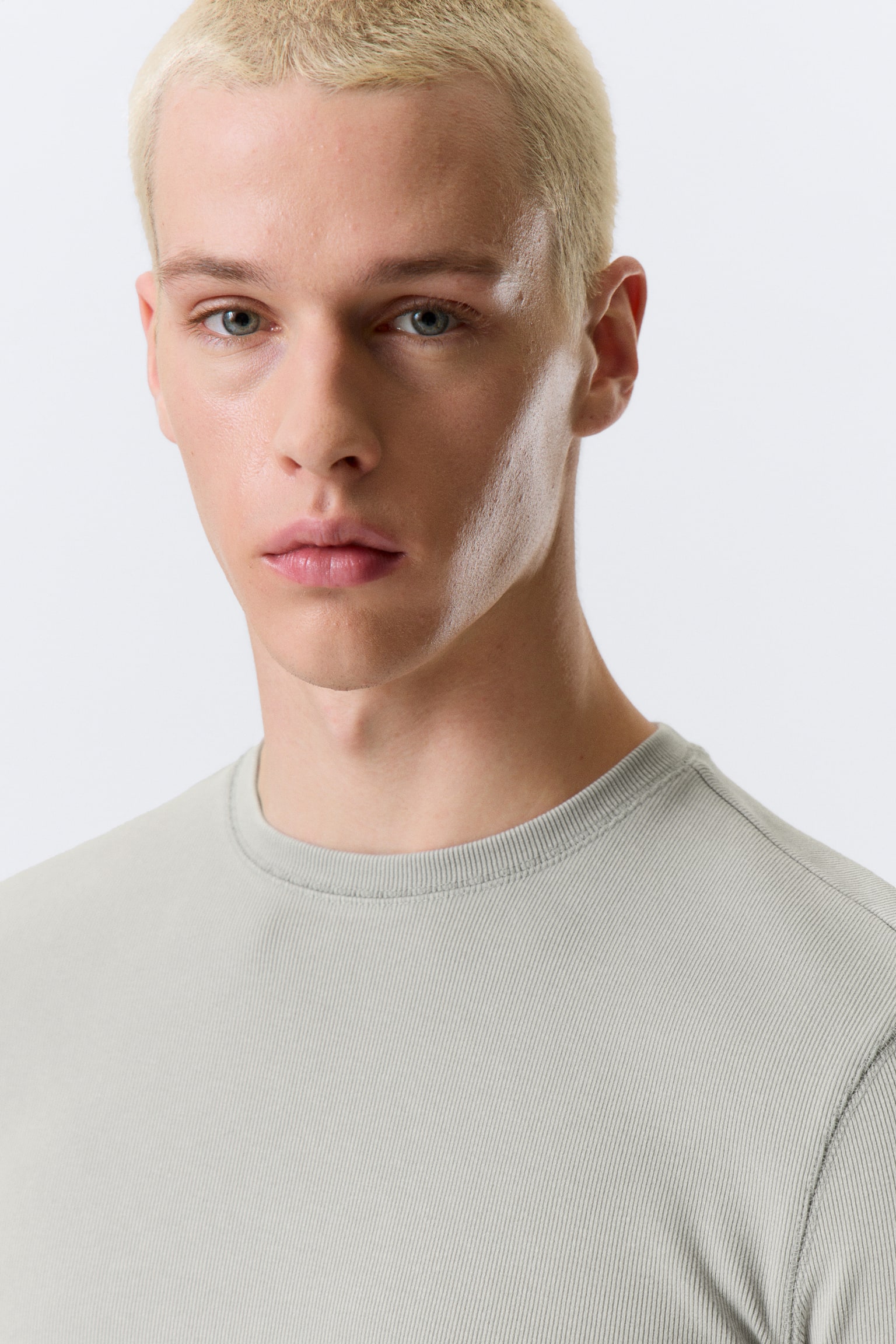 T-shirt côtelé à manches longues - Gris/Bleu foncé/Bleu délavé/Vert foncé - 5