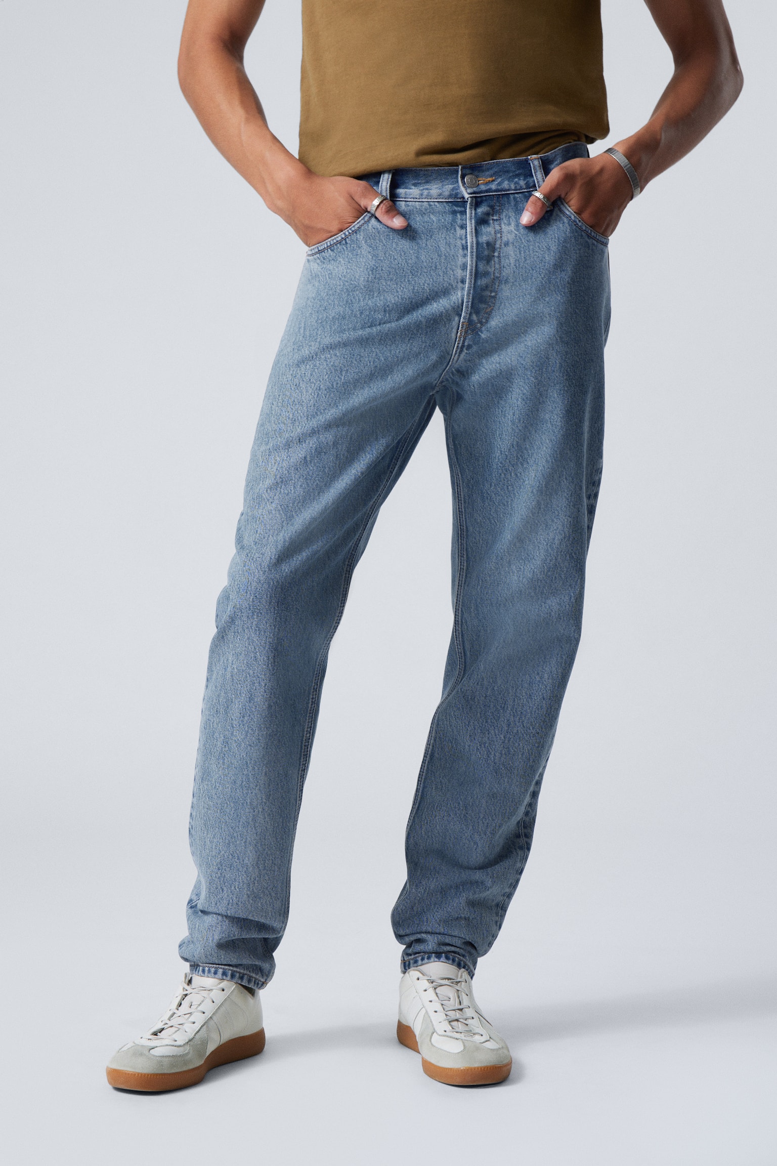 Barrel Relaxed Taperd Leg Jeans - 90s Blue - Medium Blue/Compact Blue - Dark Blue/Tuned Black - Black - 5