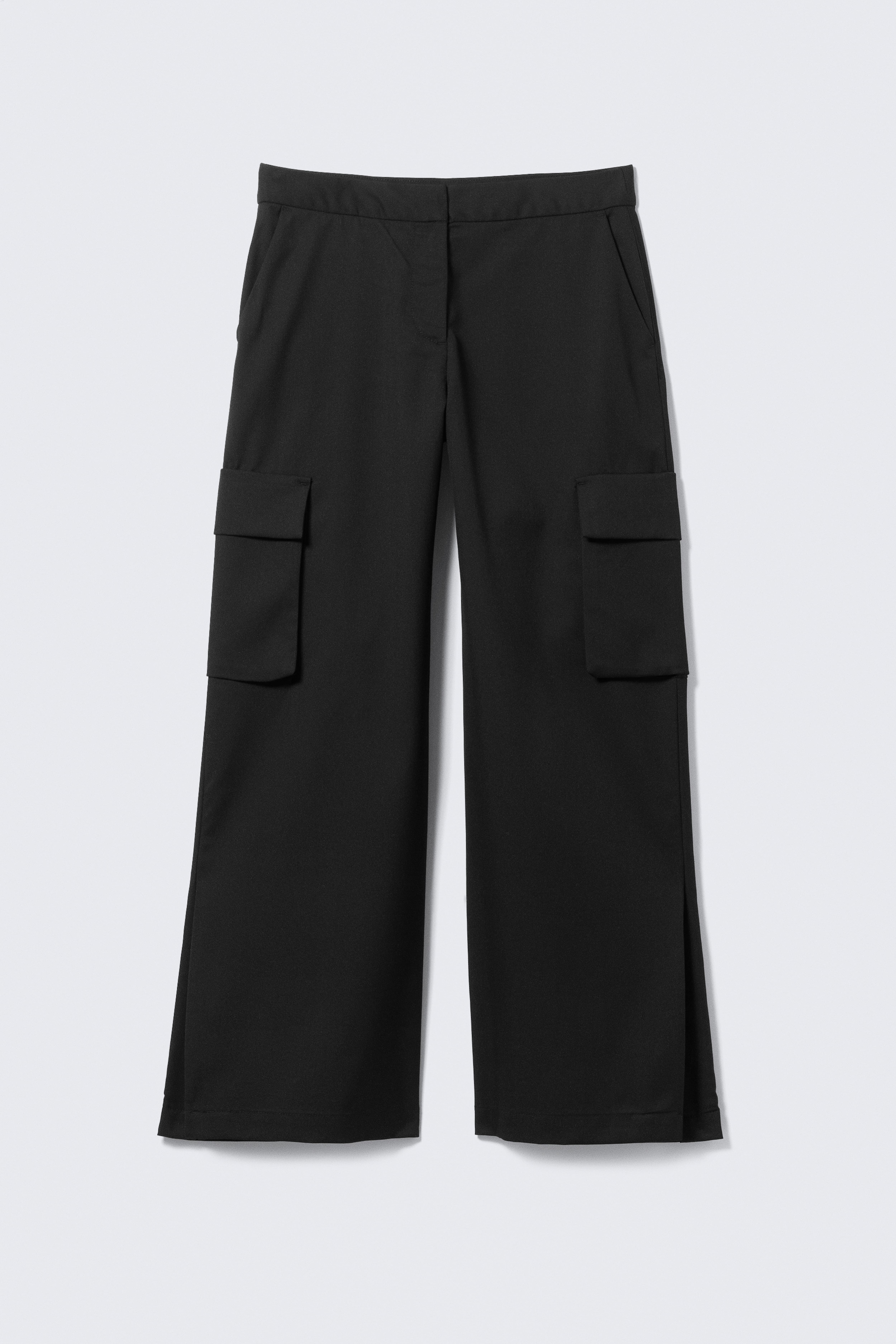 Pantalon de costume cargo taille basse - Noir