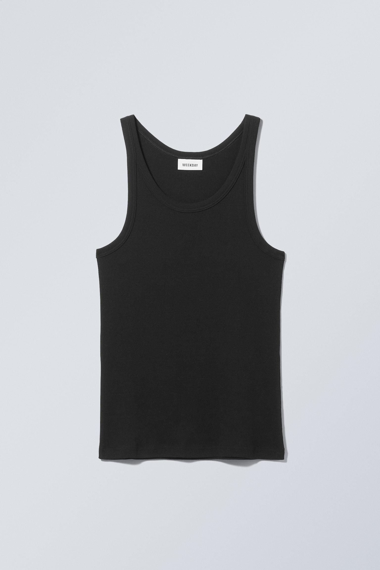 Matheus Rib Tank Top - Black/White - 2