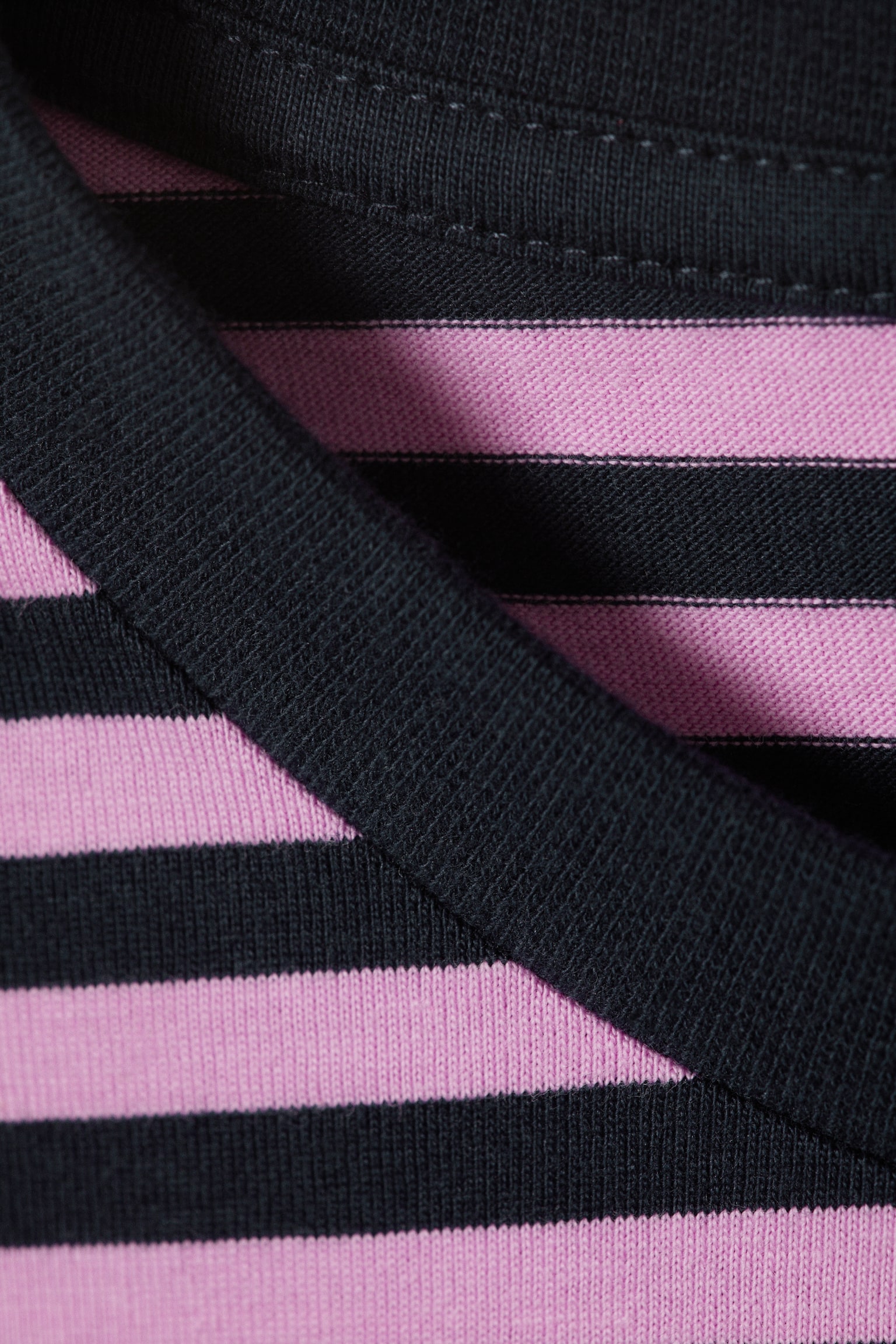 Longsleeve-Shirt aus Baumwolle - Marineblau/Rosa gestreift/Koralle/Lila gestreift/Blau/Mehrfarbig gestreift/Blau/braun gestreift/Rosa - Gelbe Streifen/Staubweiß - Braune Streifen - 4