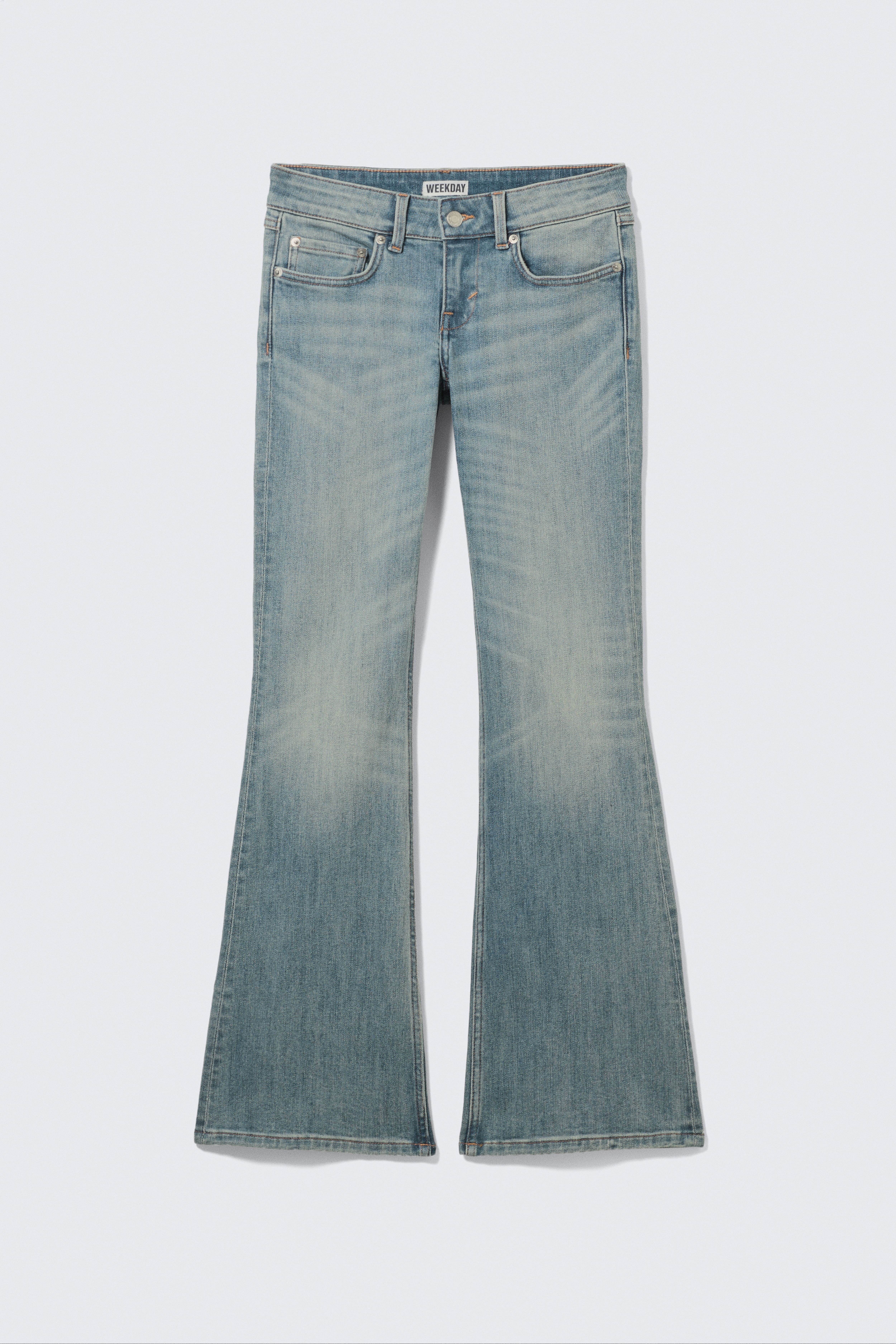 Hour Low Rise Skinny Bootcut Leg Jeans - Gloria Blue - Blu medio