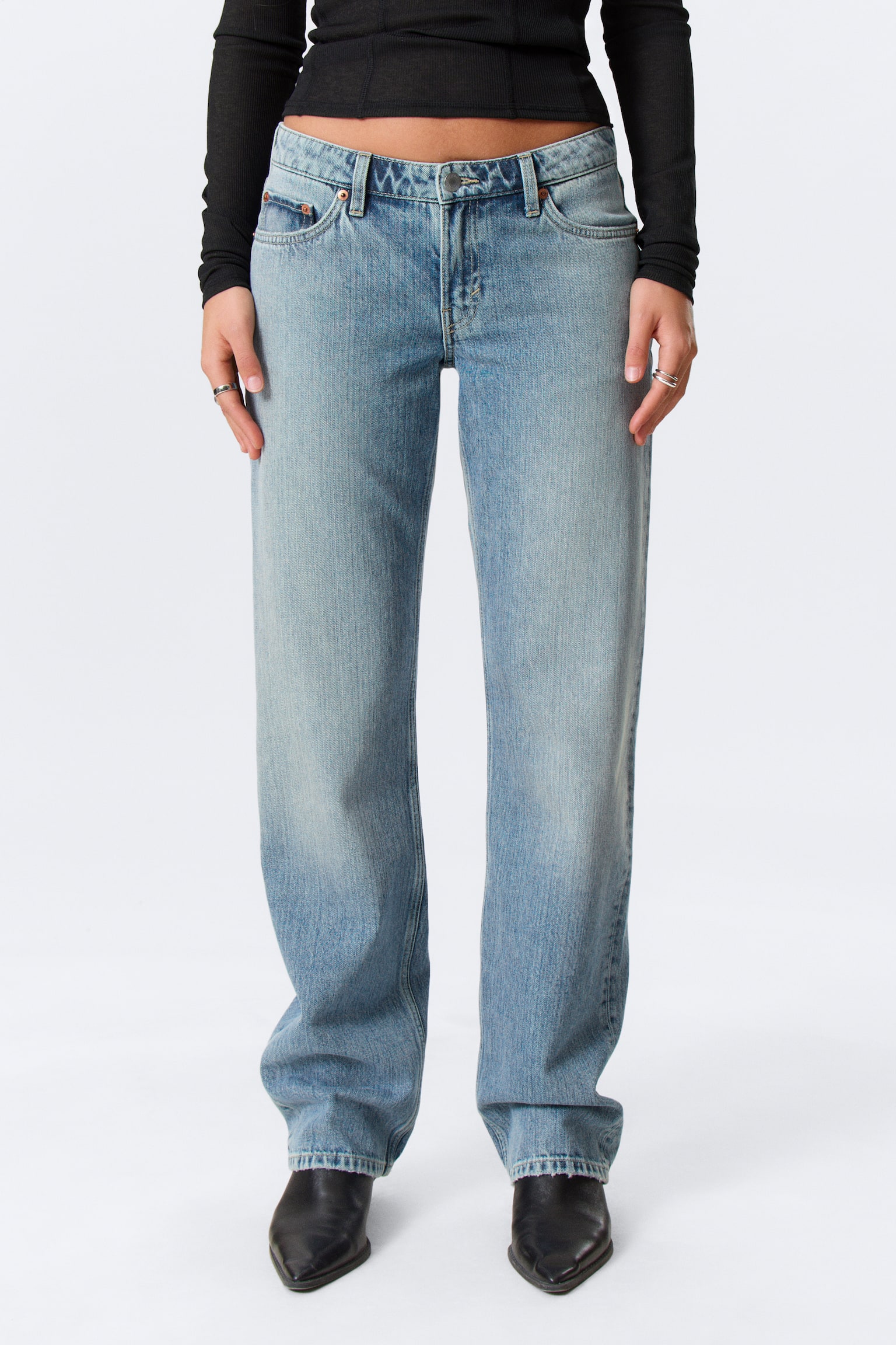 Arrow Low Waist Regular Straight Leg Jeans - Blue Fade - Mittelblau/Second Blue - Mittelblau/Board Blue - Mittelblau/2000 Blue - Mittelblau/Aeon Blue - Hellblau/Tuned Black - Schwarz - 5