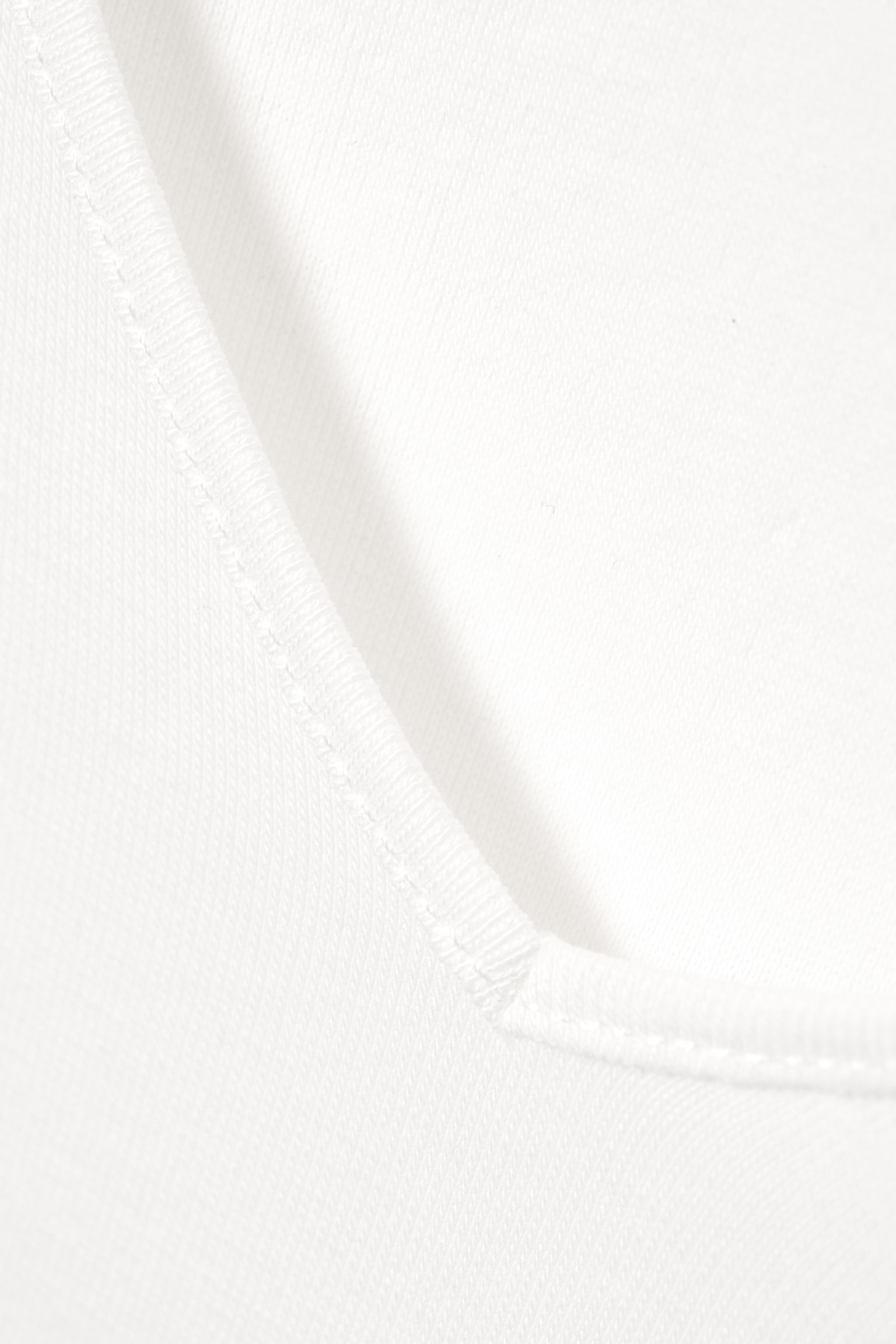 Schmal geschnittenes Longsleeve mit V-Ausschnitt - Offwhite/Dunkelbeige - 3