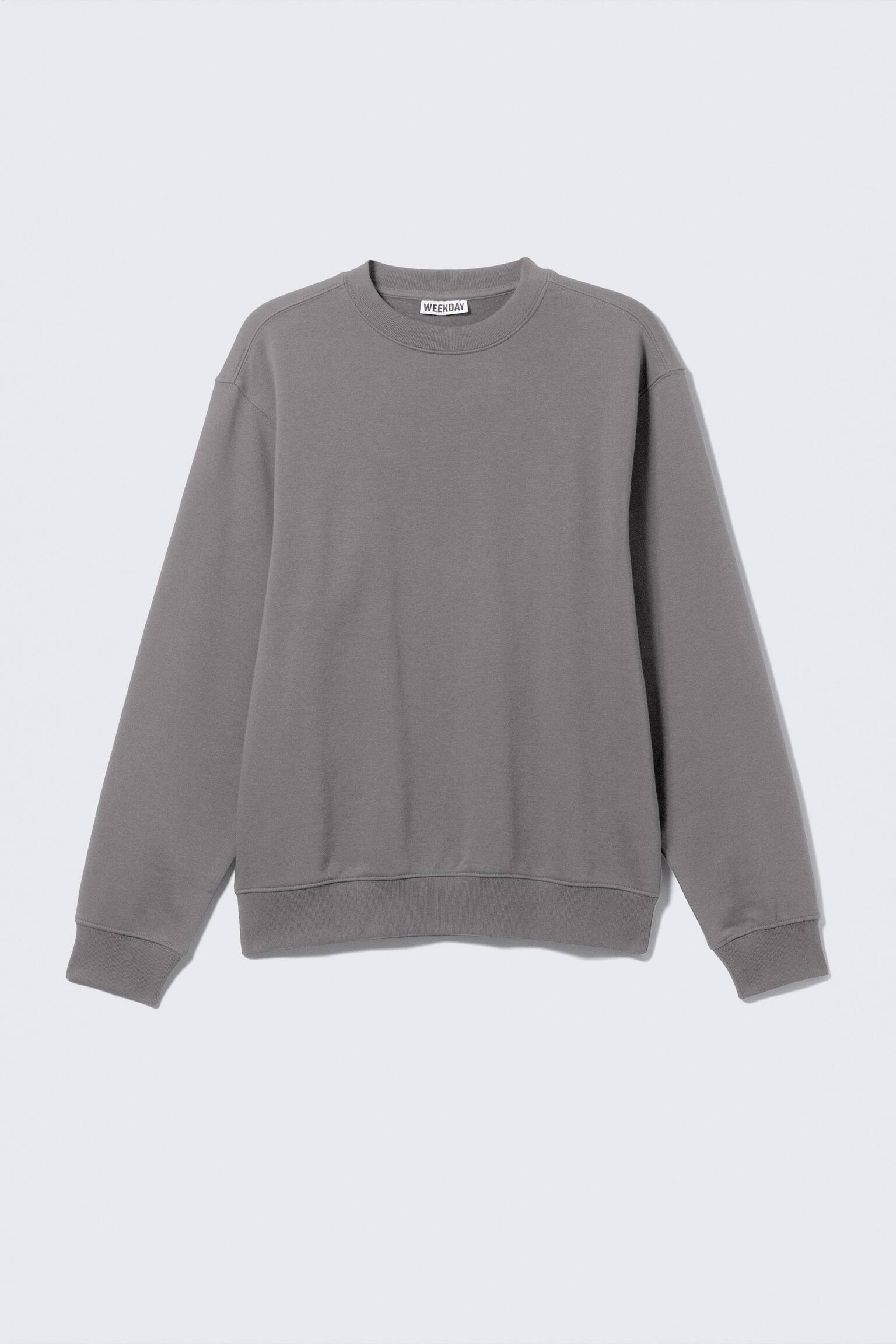 Klassisches Sweatshirt - Staubgrau/Schwarz/Marineblau/Grau meliert/Dunkelgrün - 2