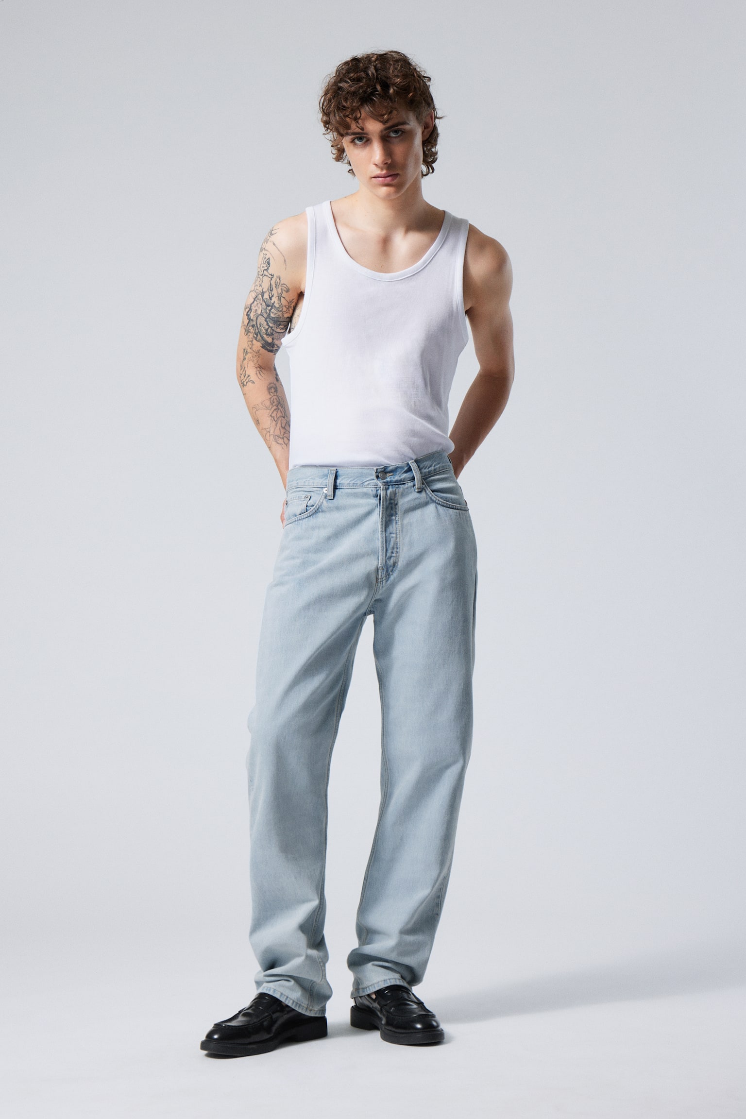 Space Relaxed Straight Leg Jeans - Opulent Blue - Light Blue/Compact Blue - Dark Blue/Tuned Black - Black/Steel Blue - Medium Blue/Iron Blue/Canyon Grey - Medium Grey/Misty Grey - Light Grey/90s Blue - Medium Blue/Clay Grey - Grey/Medium Dusty Blue - 1