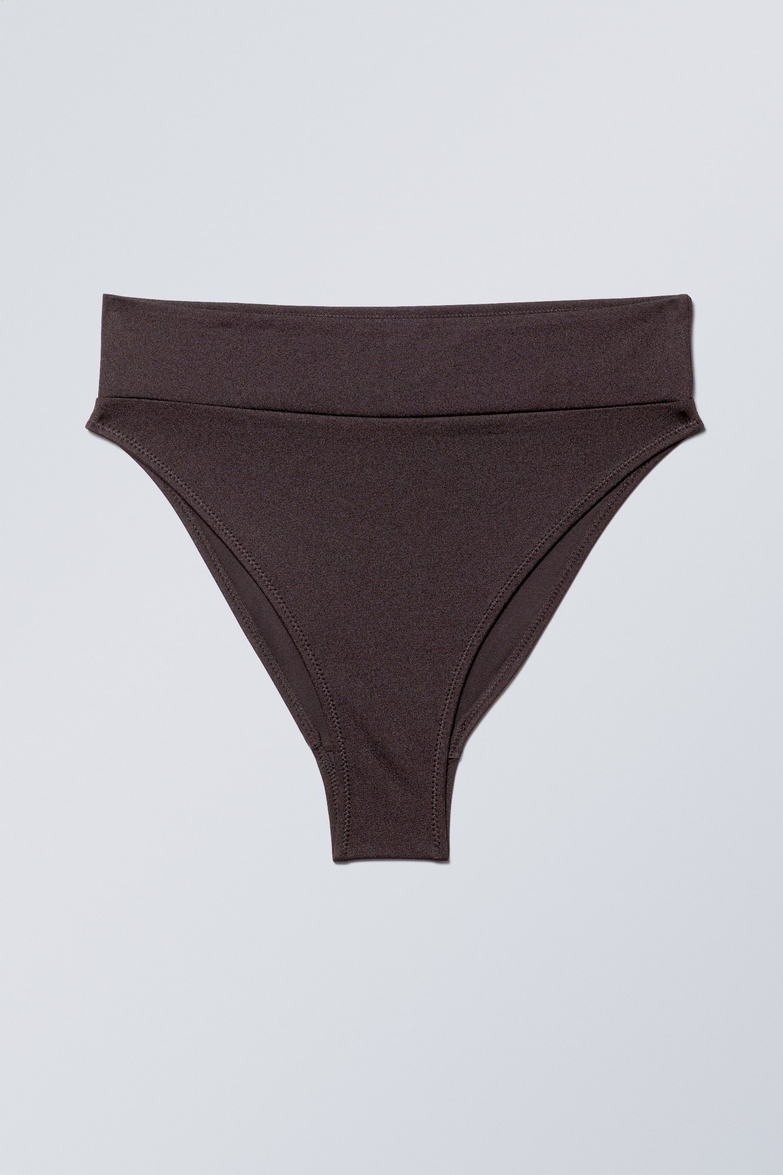 Heat High Waist Bikini Bottoms - Dark Brown/Black - 1