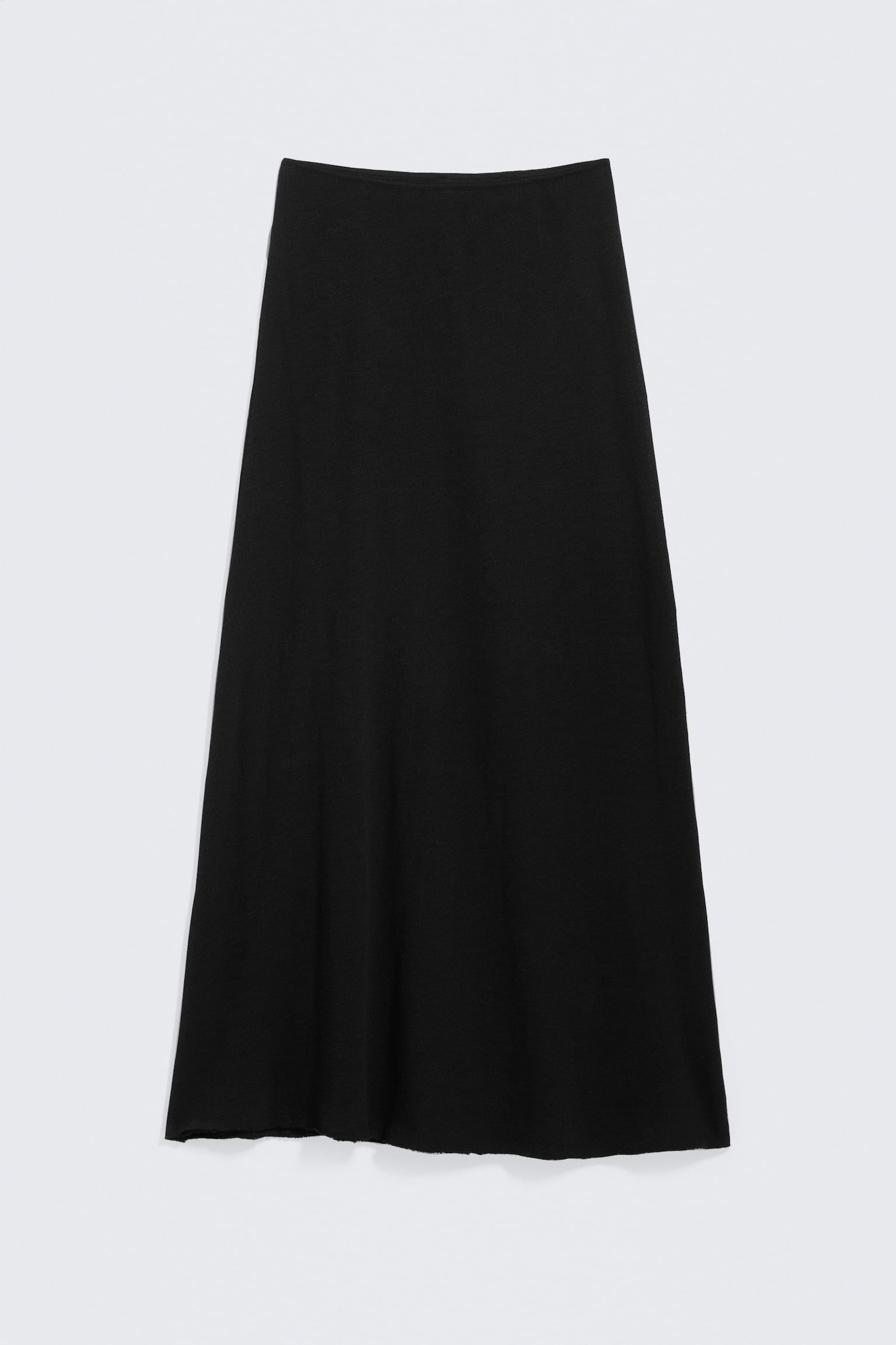 Áttetsző pamut kötött maxiszoknya - Fekete/Fehér