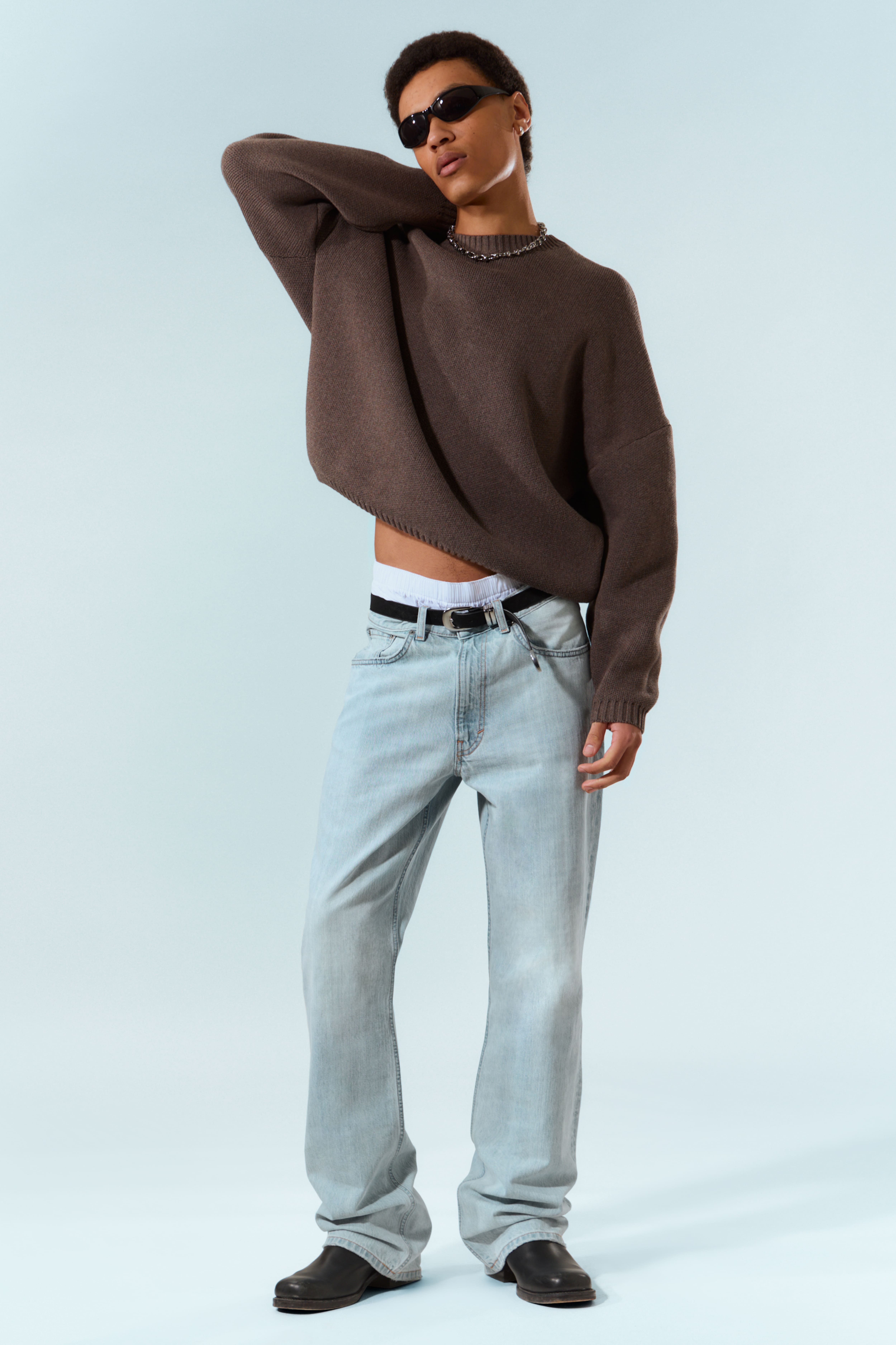 Τζιν Mercury Mid Rise Relaxed Bootcut Leg - Γαλάζιο Ghost - Ανοιχτό Μπλε/Black Rinse - Black/Deep Sea Blue - Σκούρο Μπλε