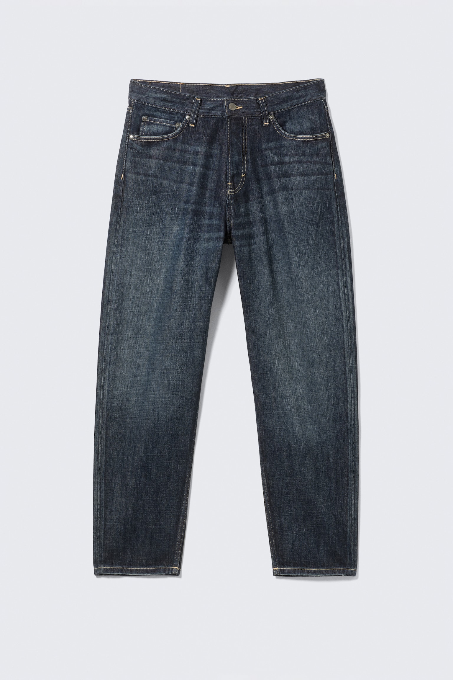 Jeans Ray cu Talie Medie și Picior Conic Relaxat - Bleumarin adânc - Albastru închis/Albastru Radio - Albastru Mediu/Seventeen Blue - Albastru Mediu/Tuned Negru - Negru - 2