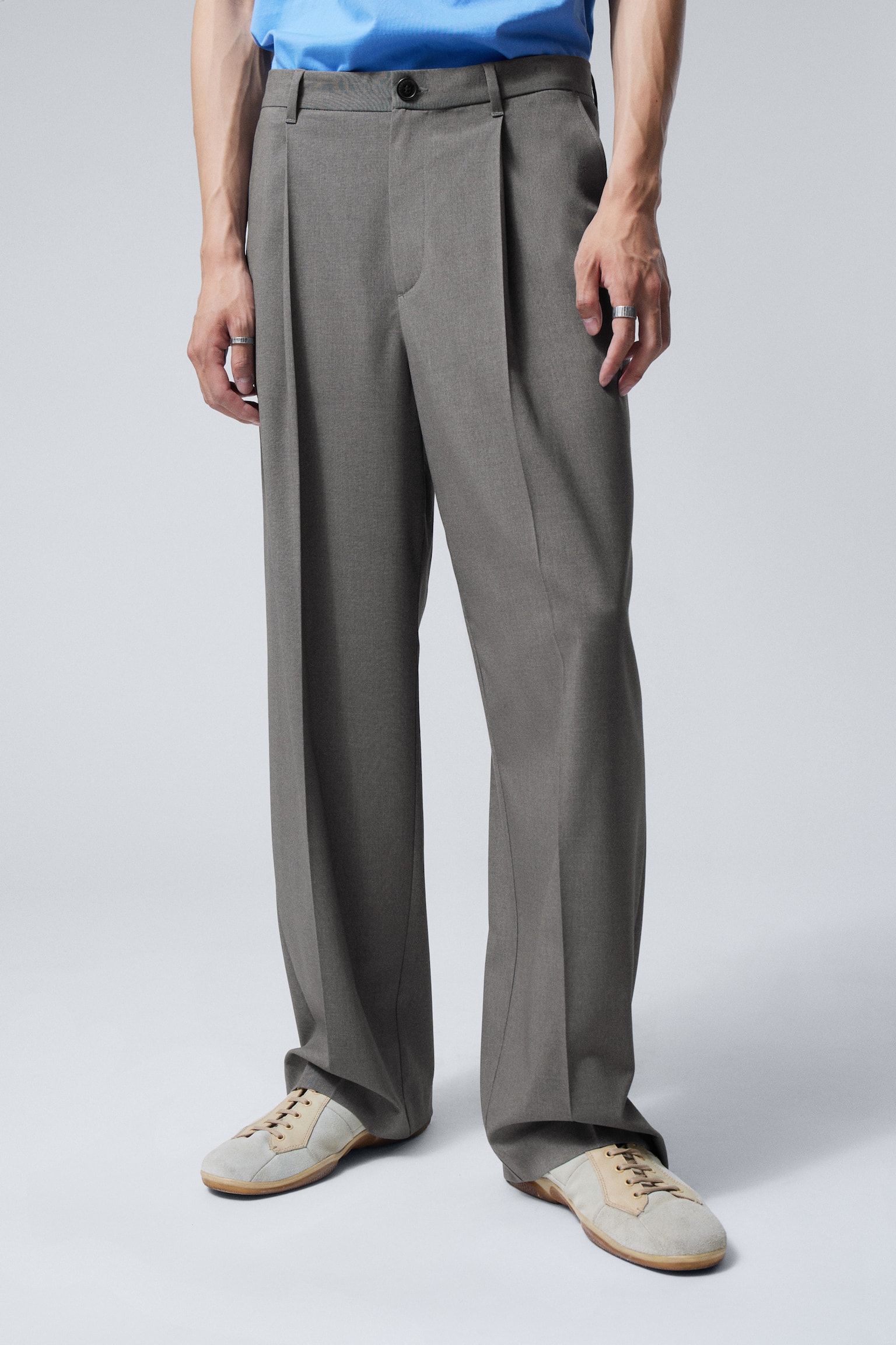 Uno Loose Suit Trousers - Dark Grey/Black/Dark Grey Pinstripe/Khaki Green/Dark Mole/Dark Mole/Dusty Beige - 3