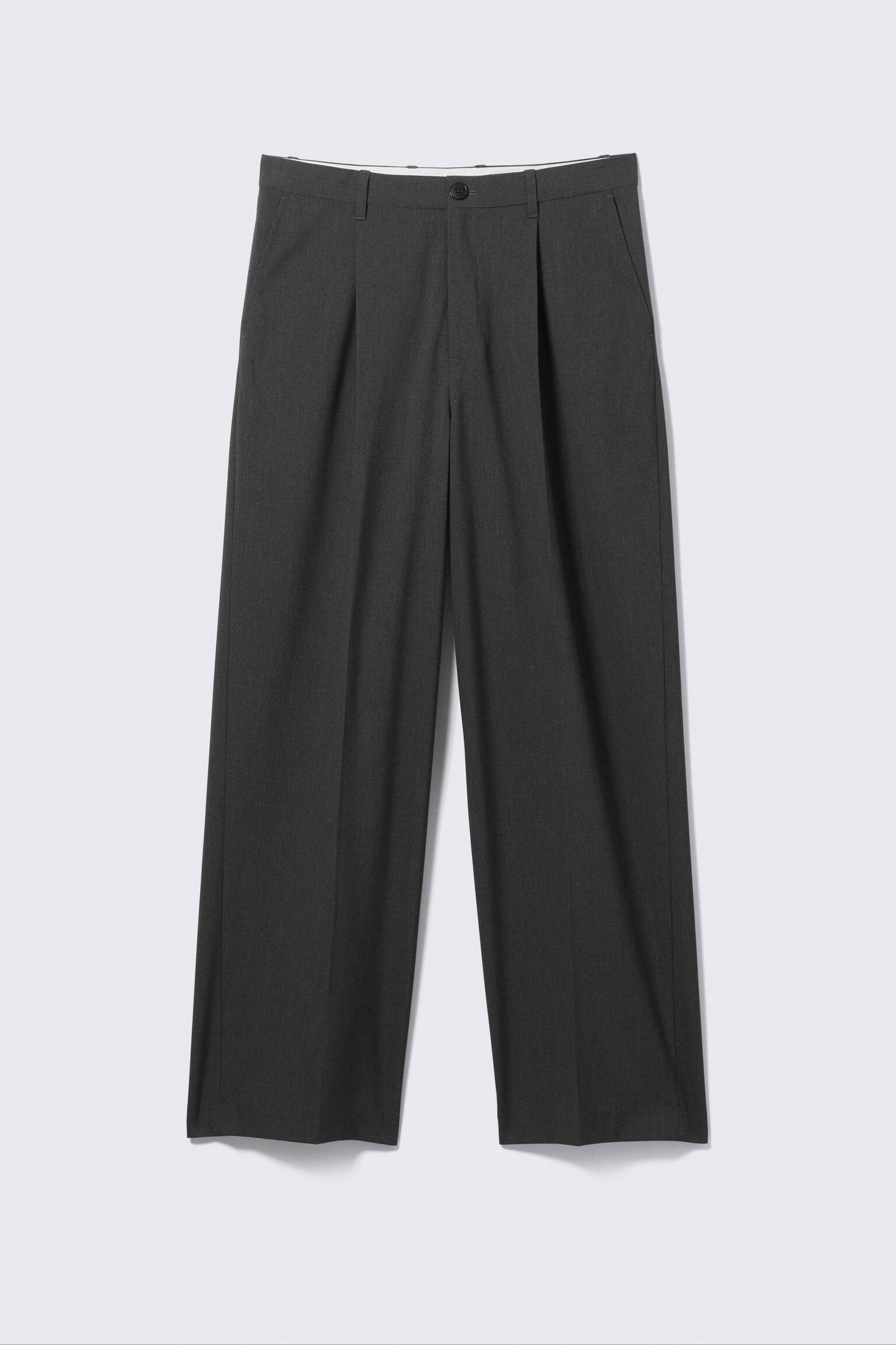 Oversized pantalon van Uno - Donkergrijs/Donkergrijs met krijtstreep/Donker marineblauw/Zwart/Donkerbruin/Gestreept grijs - 2