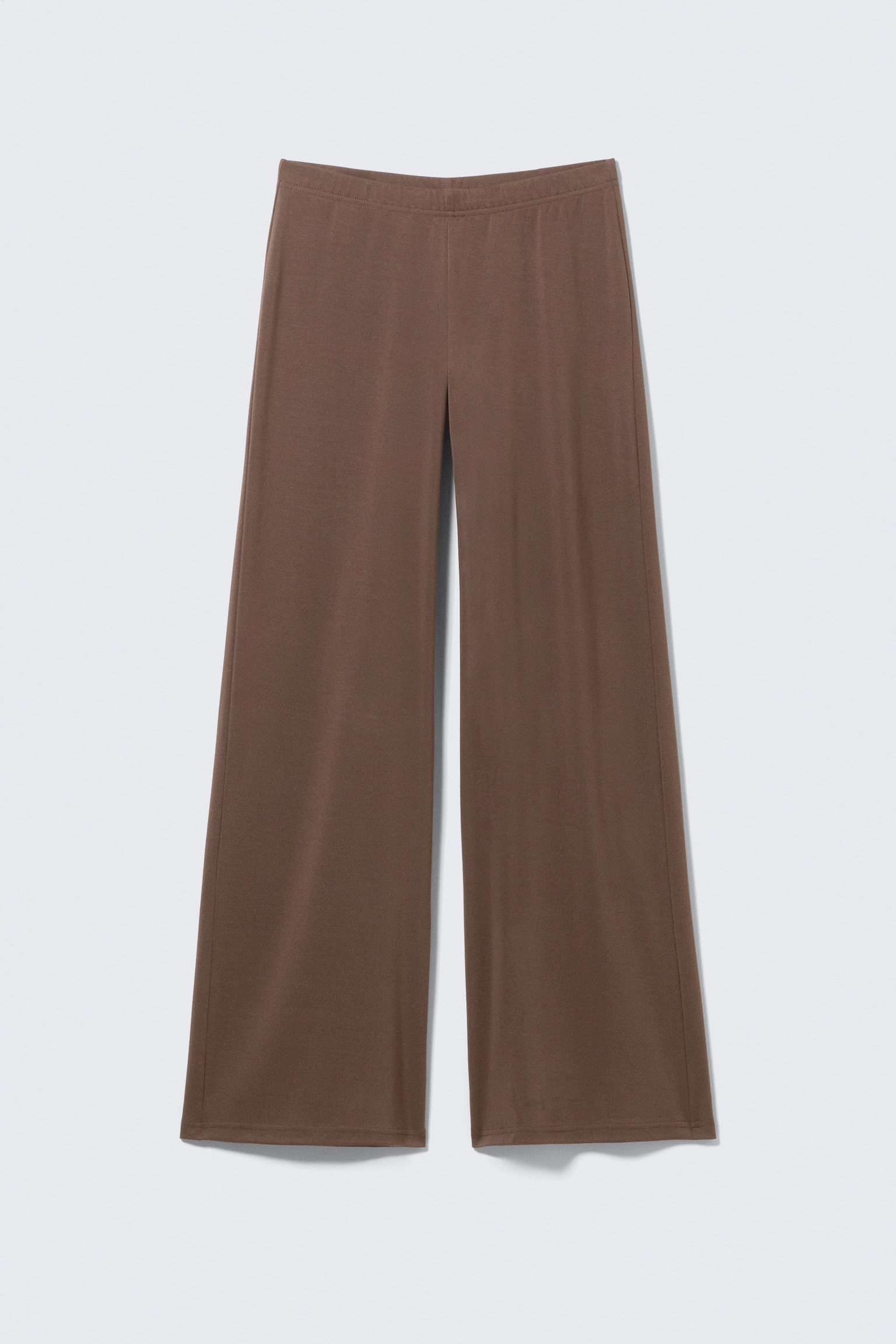 Weiche Hose mit weitem Bein und niedrigem Bund - Graubraun gewaschen/Gewaschenes Schwarz - 2
