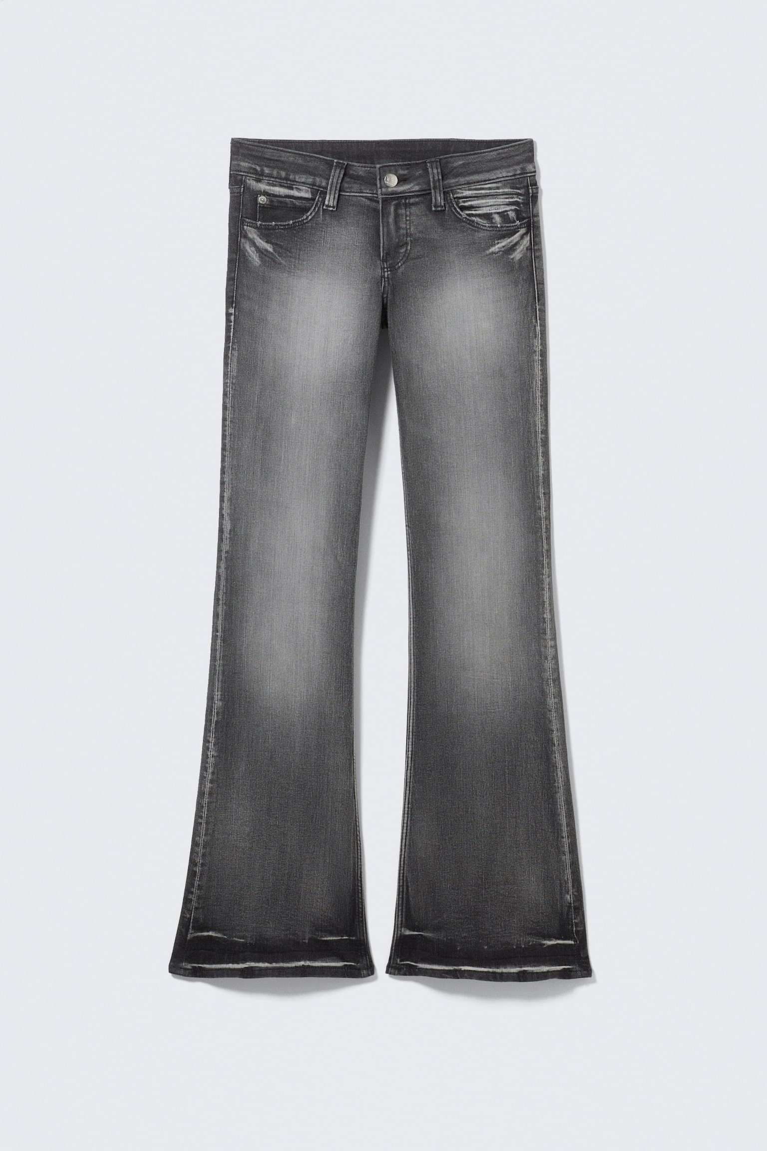 Booty Bei Low Rise Skinny Bootcut Jeans - Black Moon - Grau/Blue Moon - Mittelblau/Hellblau/Blue Rinse - Dunkelblau/Blue Spray - Dunkelblau/Star Blue - Dunkelblau/Cloudy Blue - Mittelblau/Black Spray - Schwarz/Hellblau/Waschung "Black Top" - 2