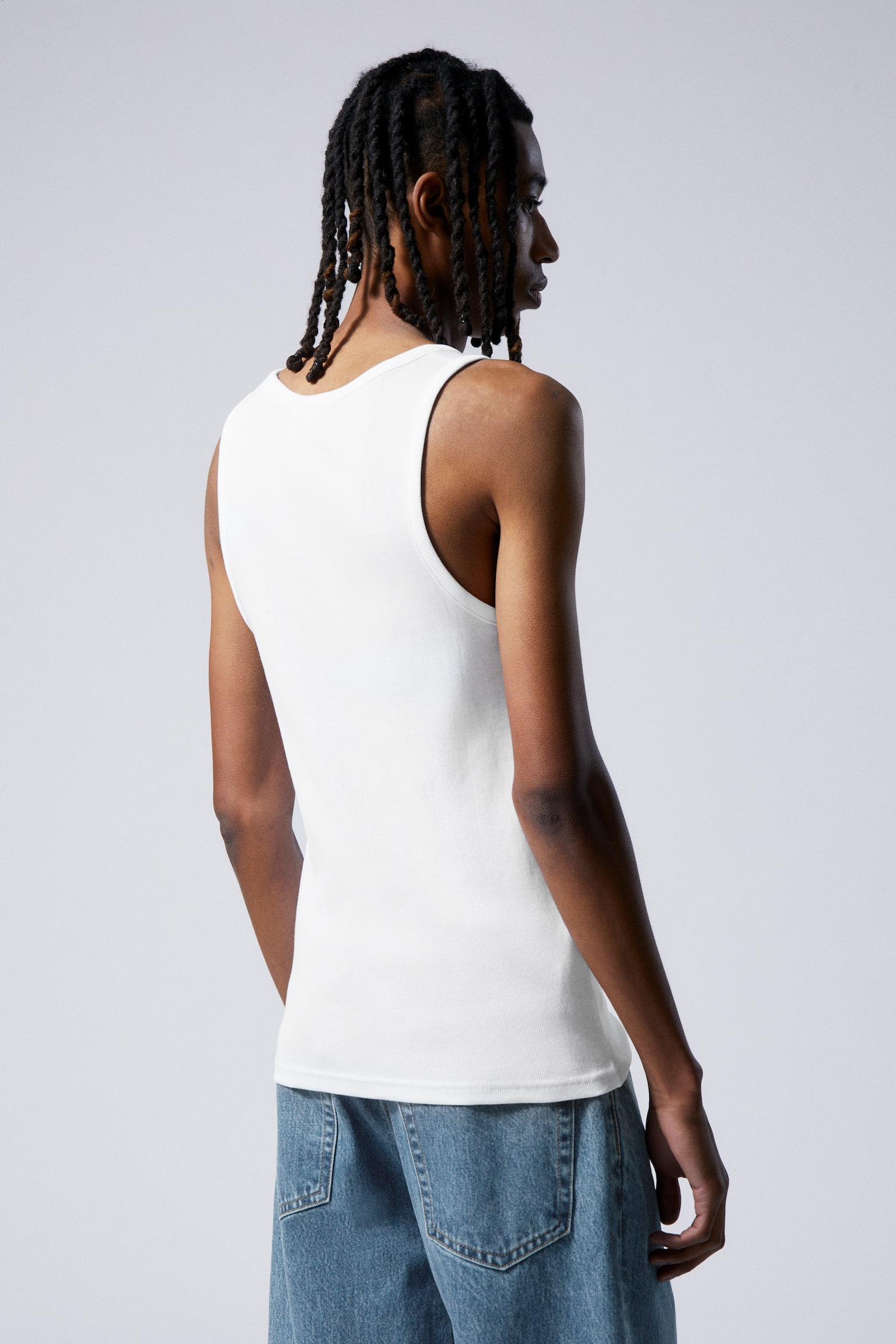 Standard Tank Top - White/Black/Dark Grey - 4