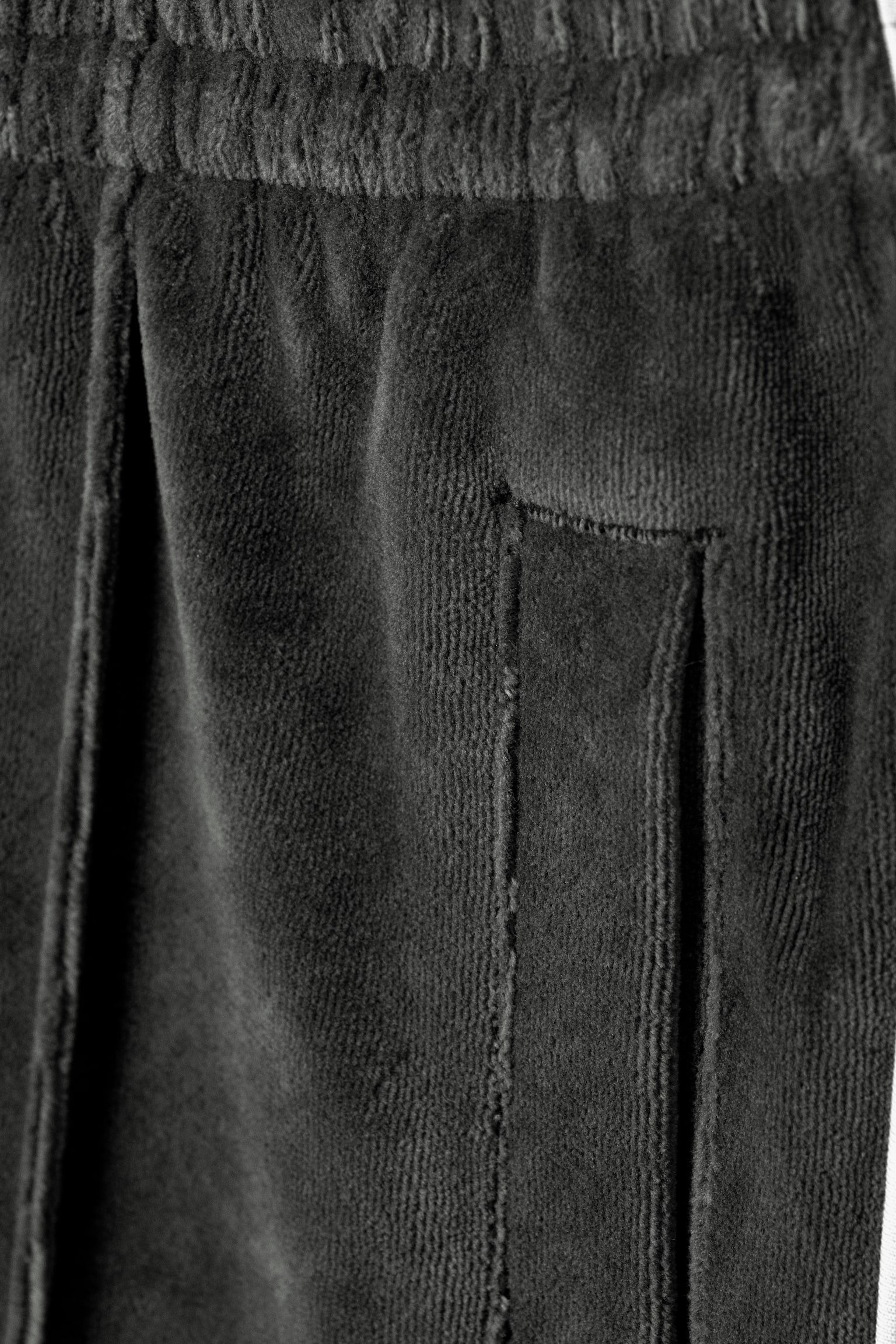 Pantalone in velluto a coste - Grigio scuro - 4