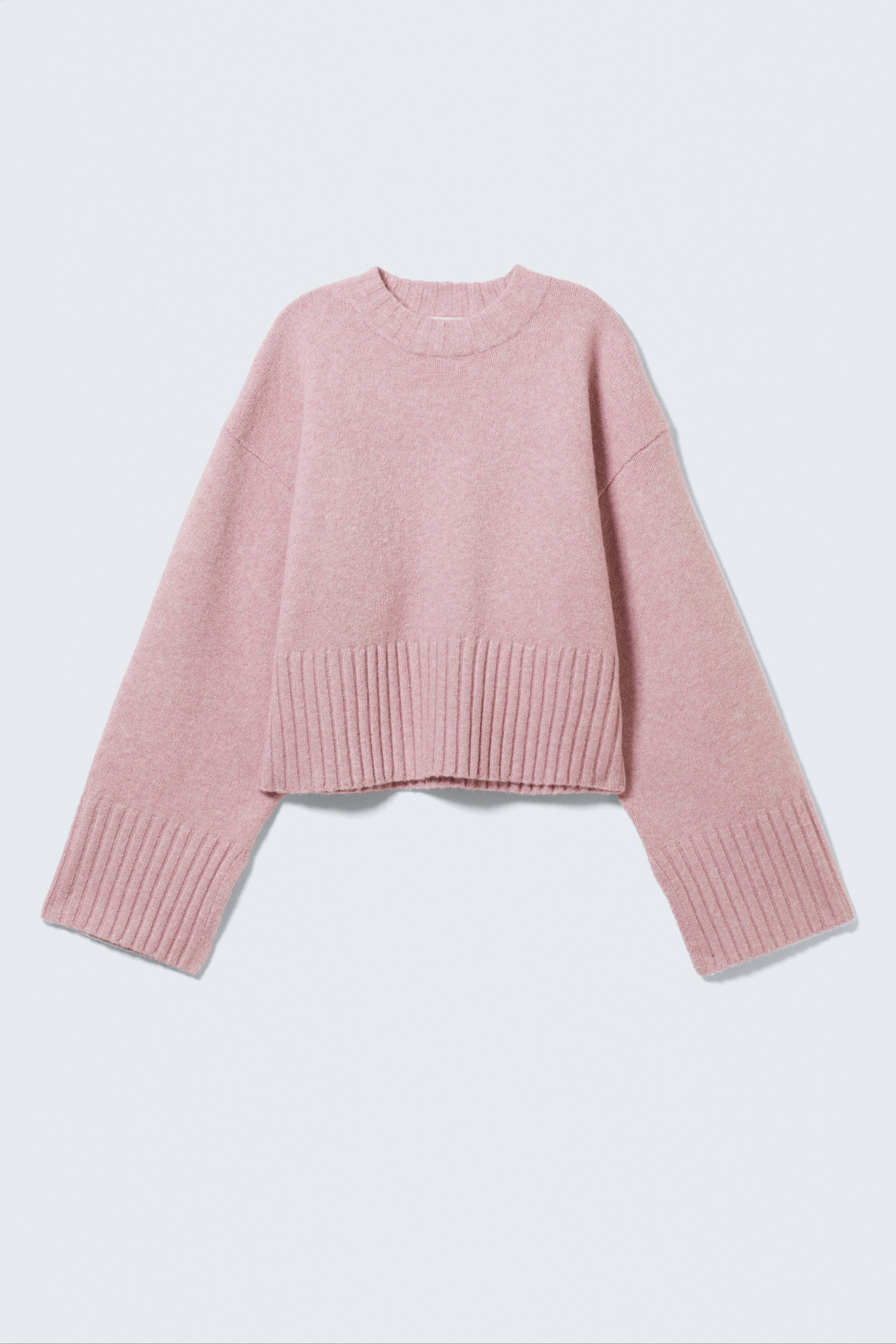 Pullover oversize - Rosa polveroso chiaro/Bianco polvere/Grigio mélange/Marrone scuro