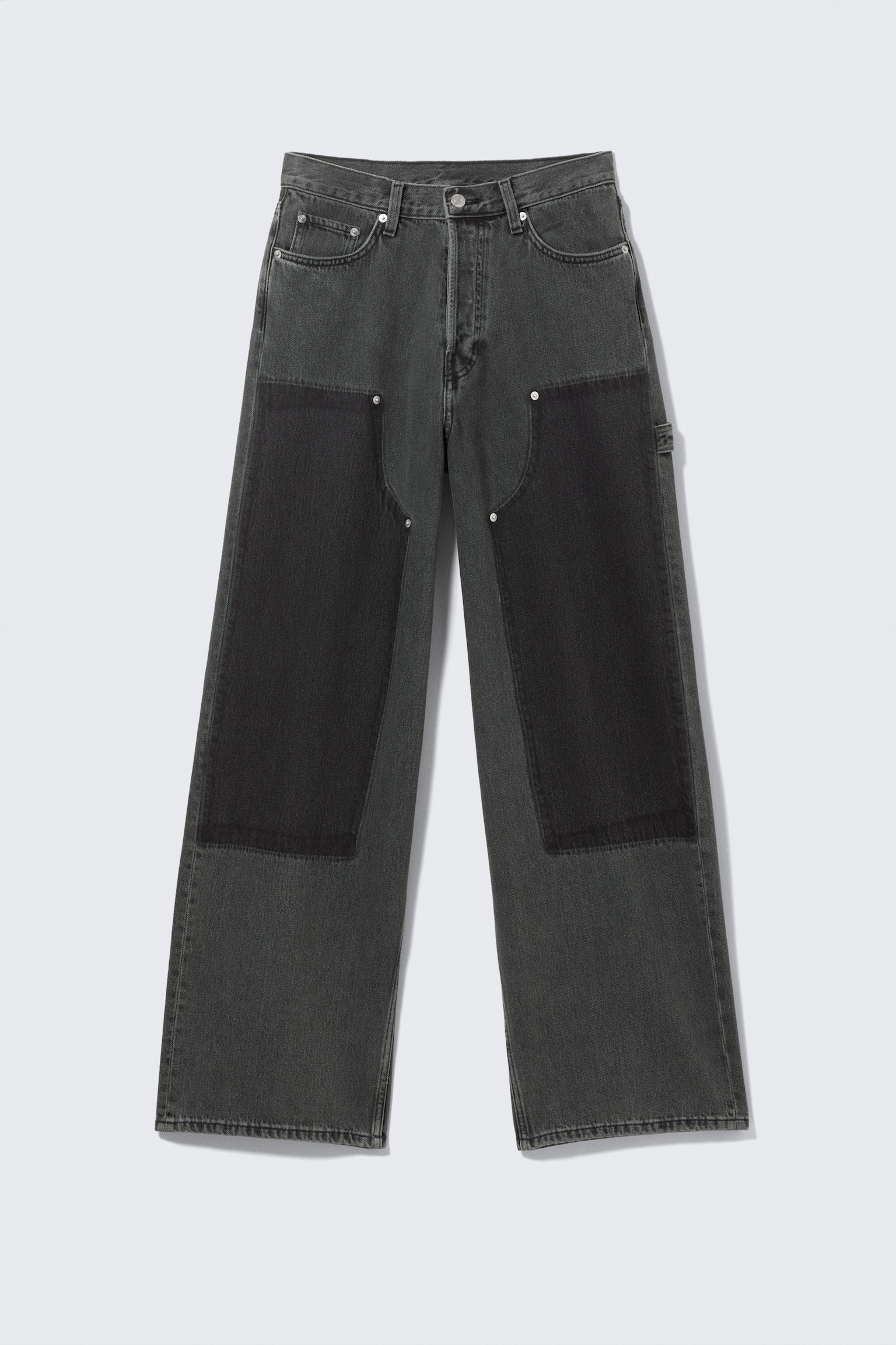 Astro Loose Baggy Leg Carpenter Jeans - Eulogy Black - Schwarz - 2