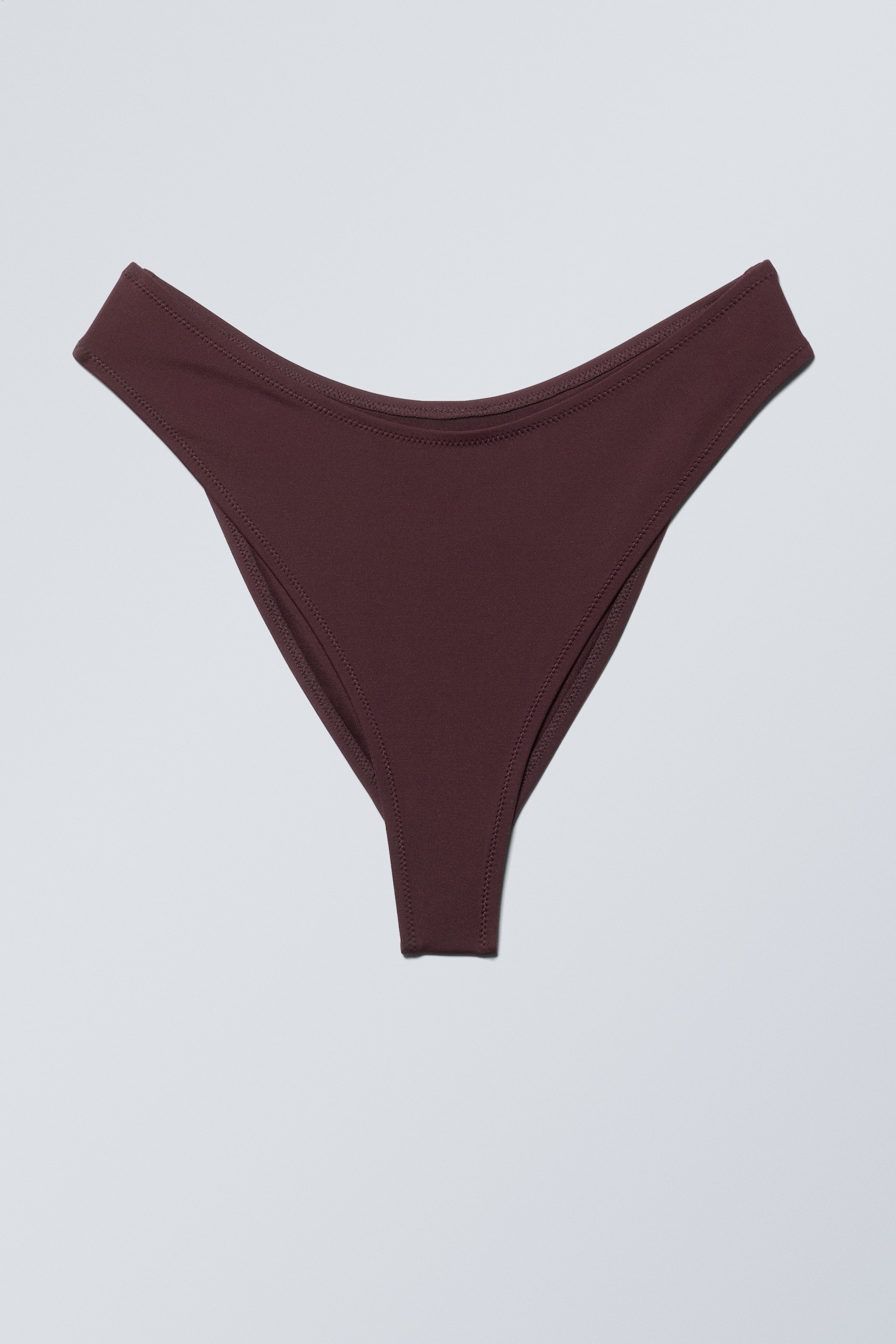 Scoop Bikini Bottoms - Dark Maroon/Dusty Blue - 1