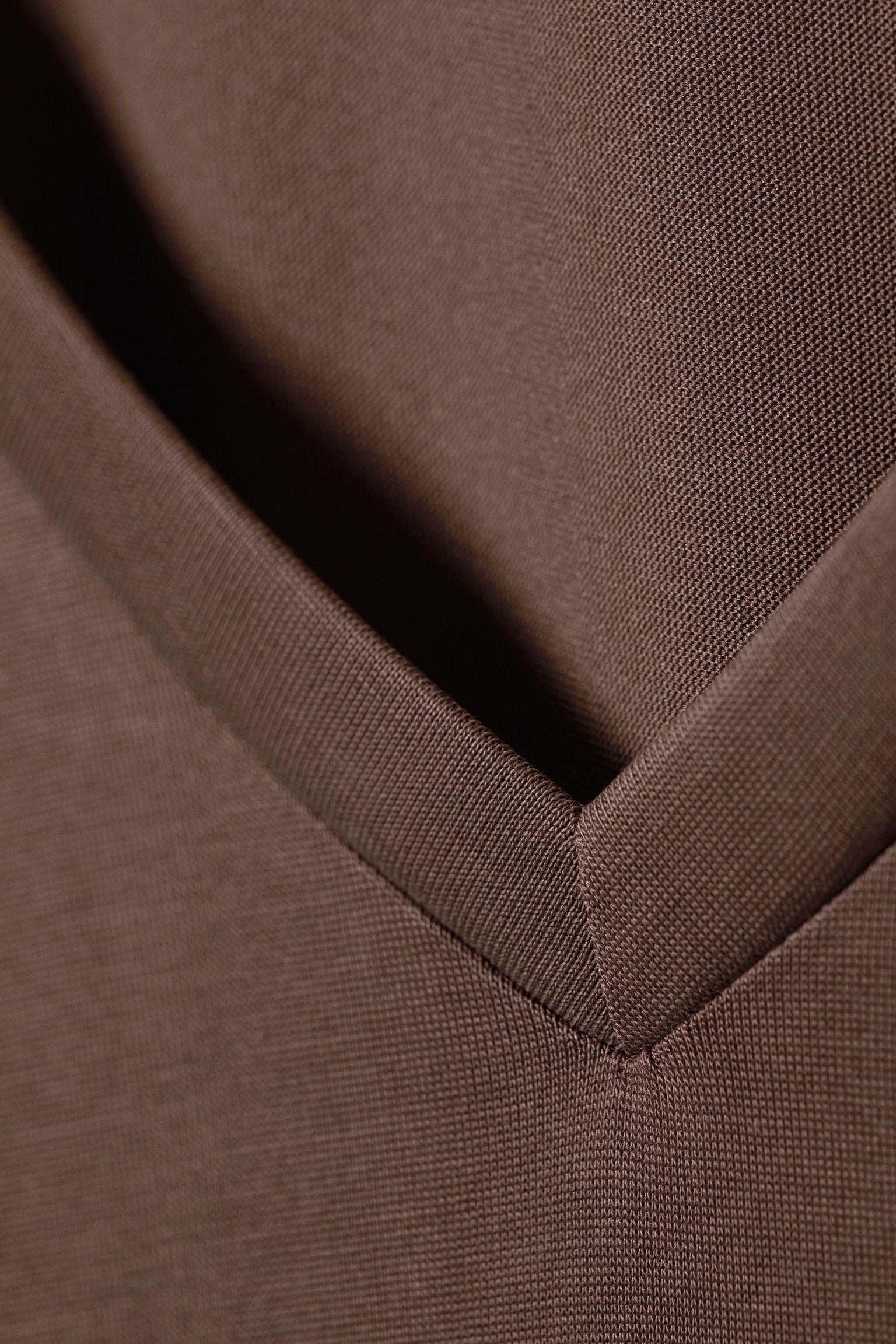 Langärmeliges Oberteil mit V-Ausschnitt - Gewaschenes Graubraun/Gewaschenes Schwarz - 4